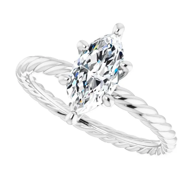 Marquise Diamond Solitaire Engagement Ring