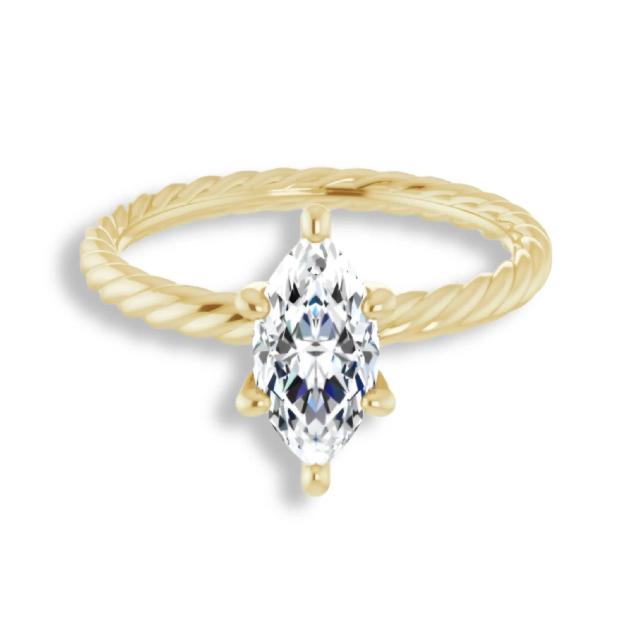 Marquise Diamond Solitaire Engagement Ring