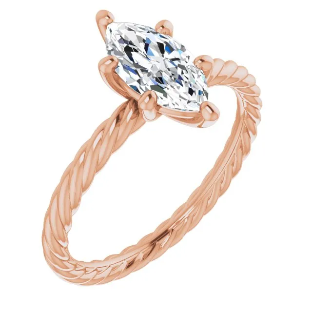 Marquise Diamond Solitaire Engagement Ring
