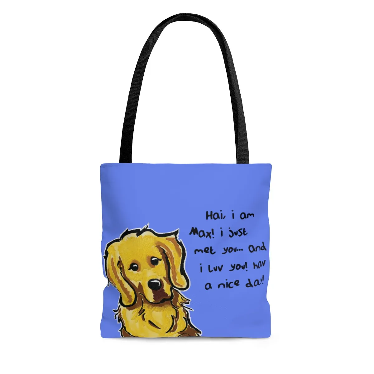 Max light blue AOP Tote Bag