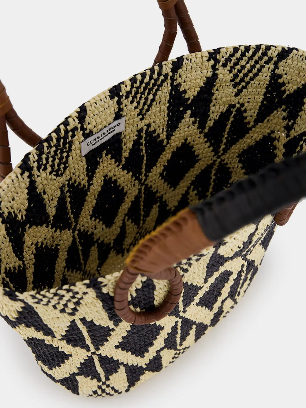 Medium Oval Patterned Bag