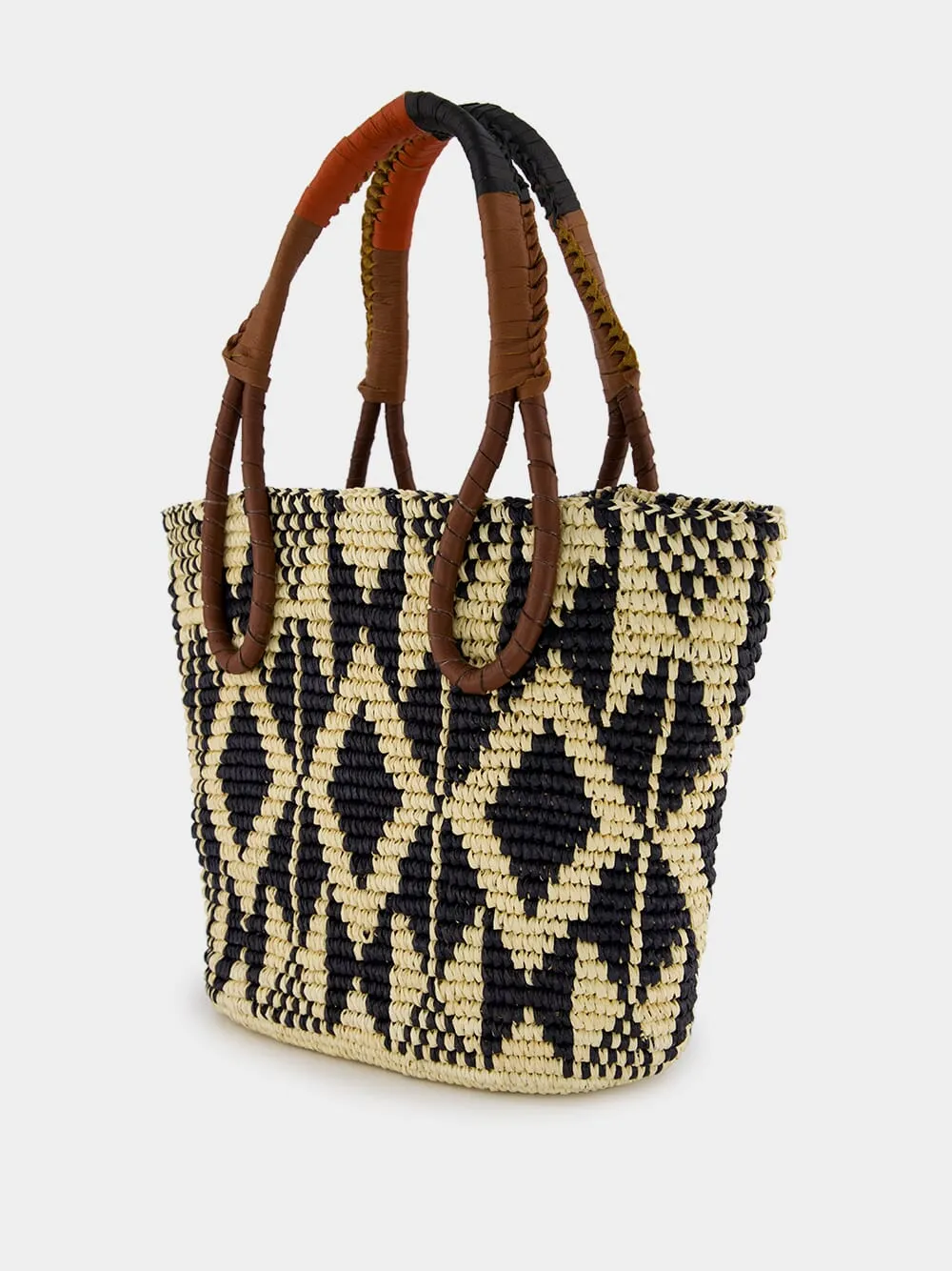 Medium Oval Patterned Bag