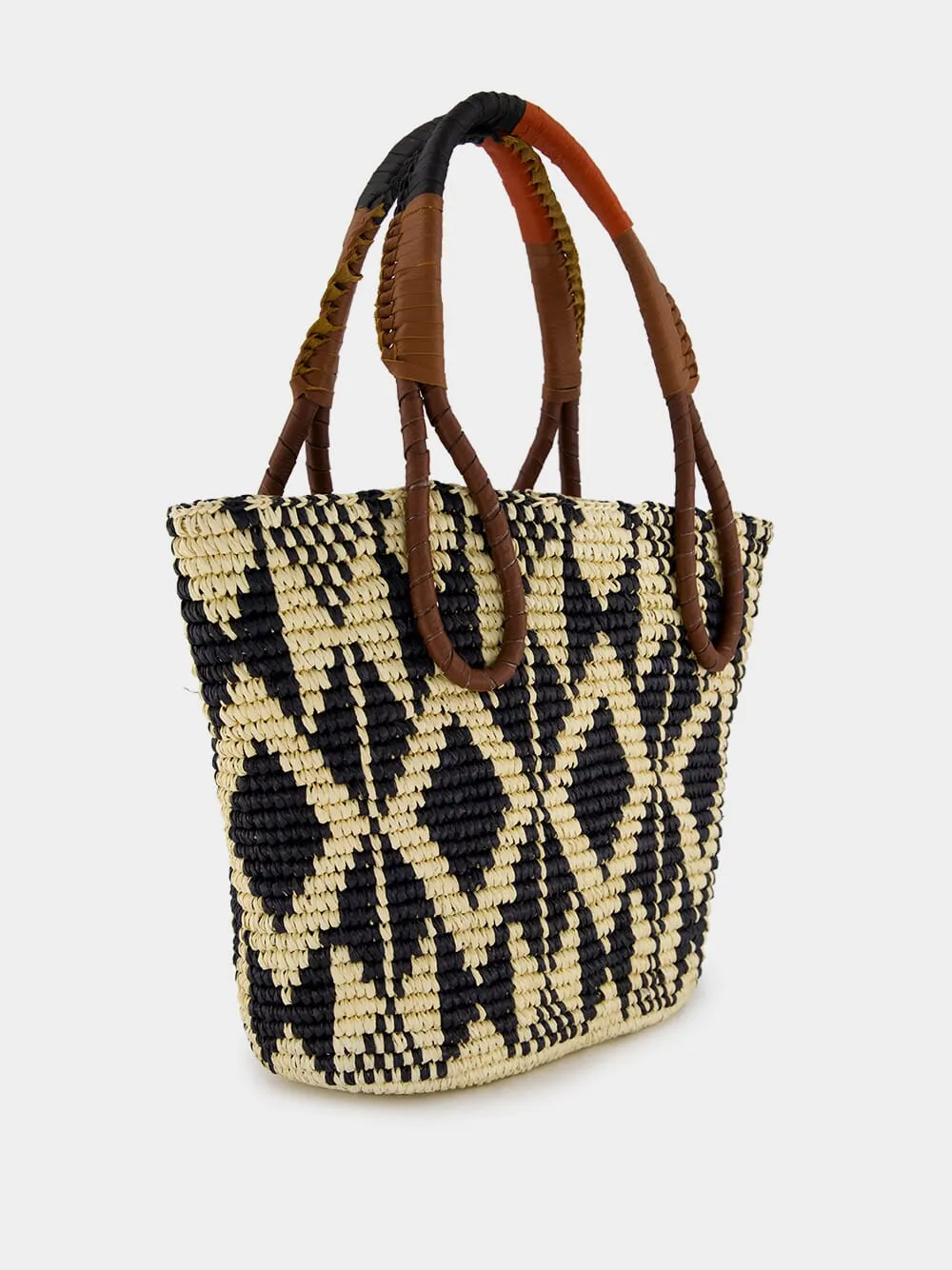 Medium Oval Patterned Bag