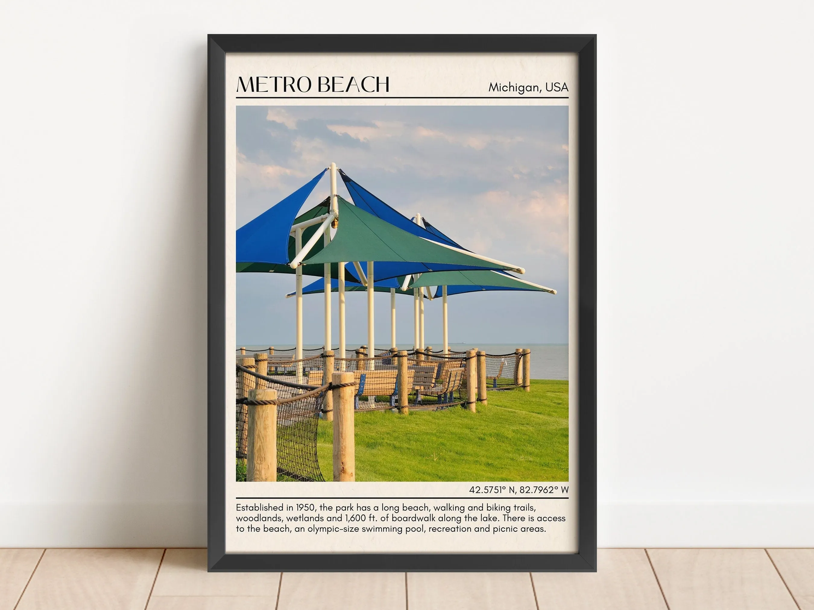 Metro Beach Wall Canvas, USA