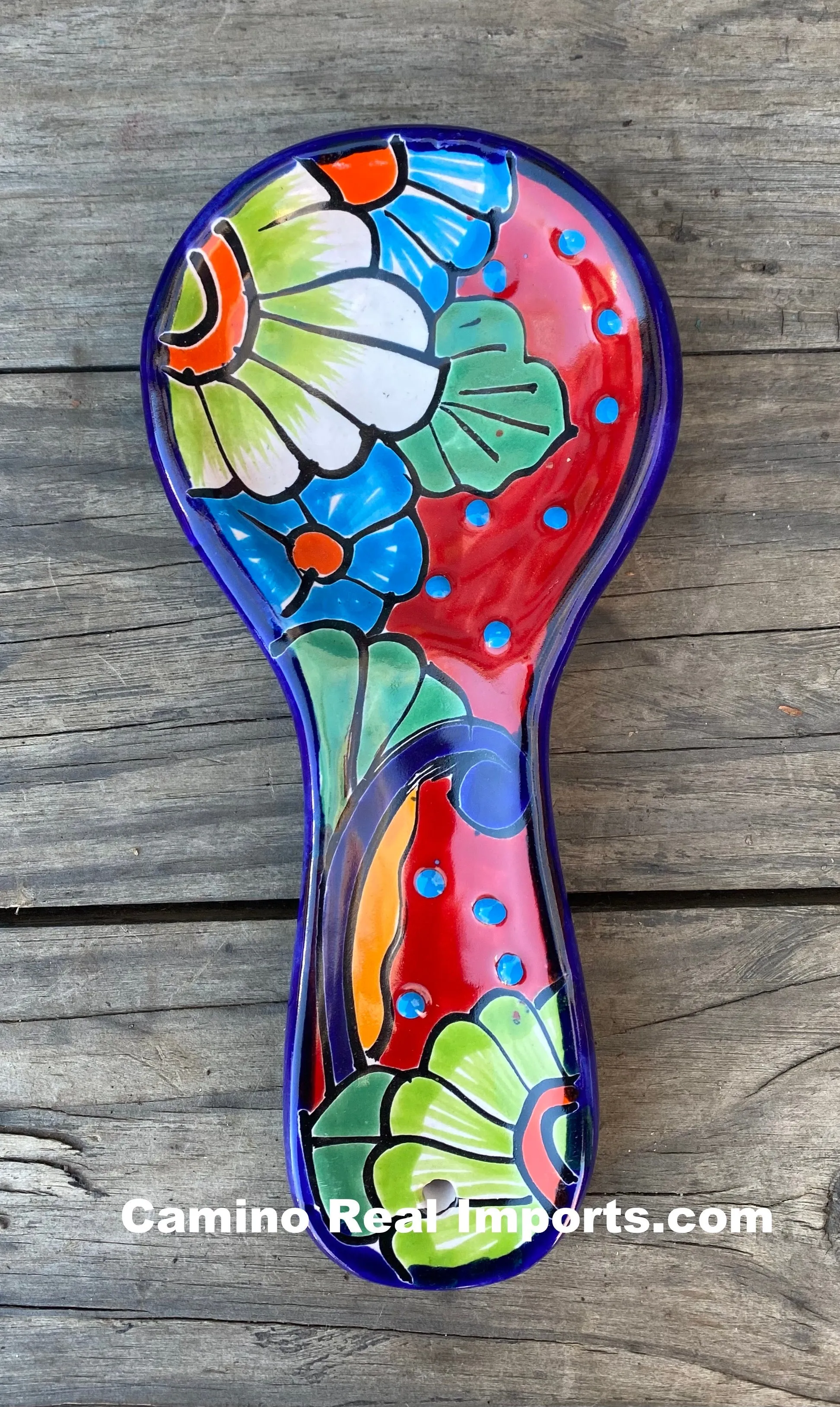 MEXICAN WALL HANGING TALAVERA SPOON REST TSR034