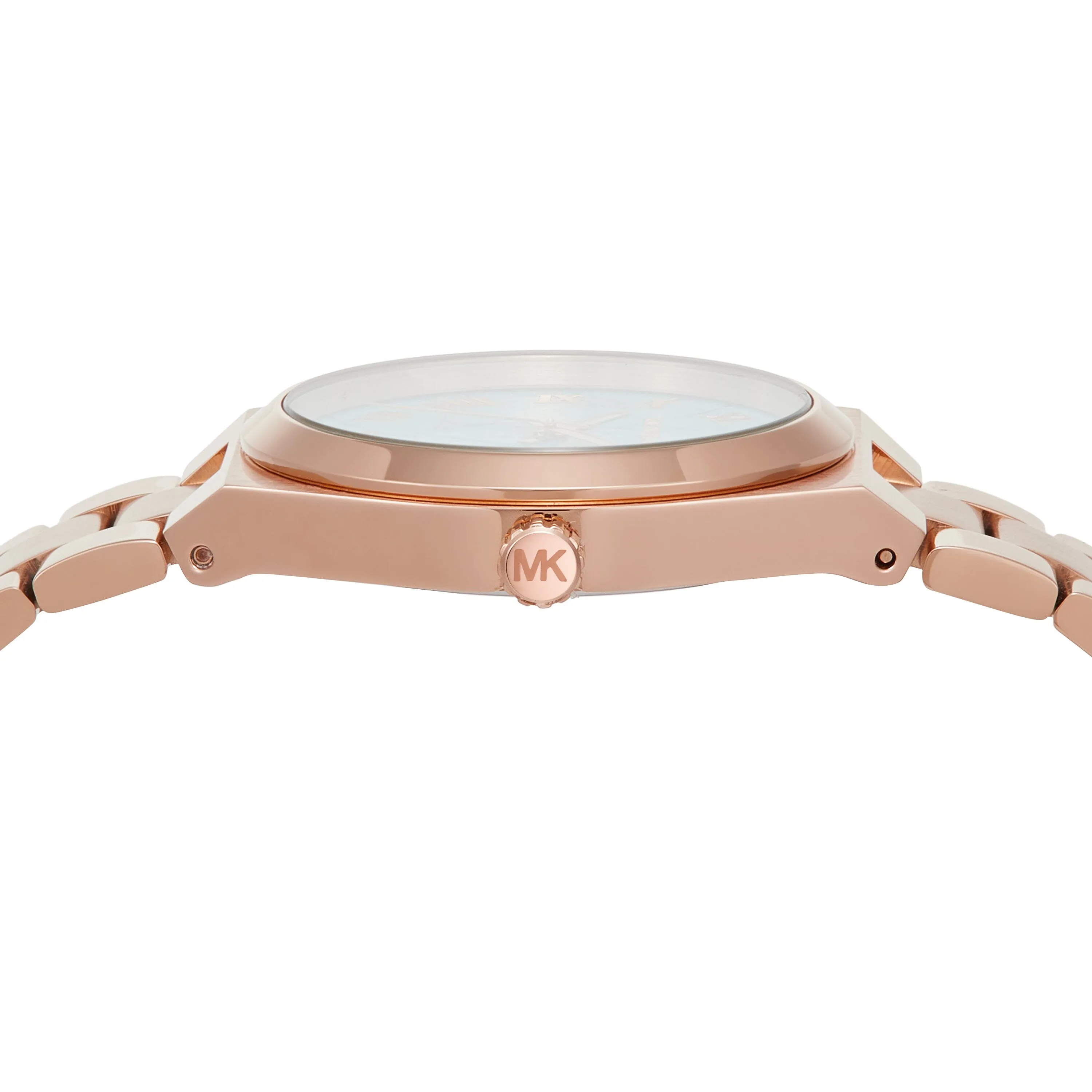 Michael Kors Lennox Three-Hand Rose Gold-Tone Stainless Steel Watch MK7462