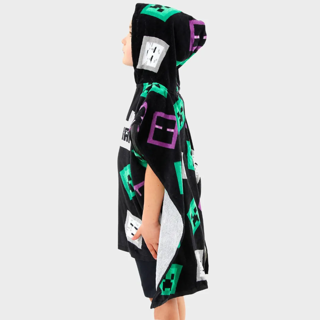 Minecraft Creeper Towel Poncho