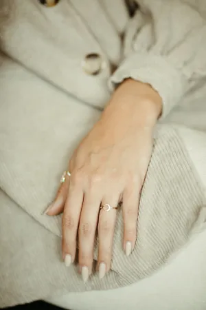 Moon and Star Ring