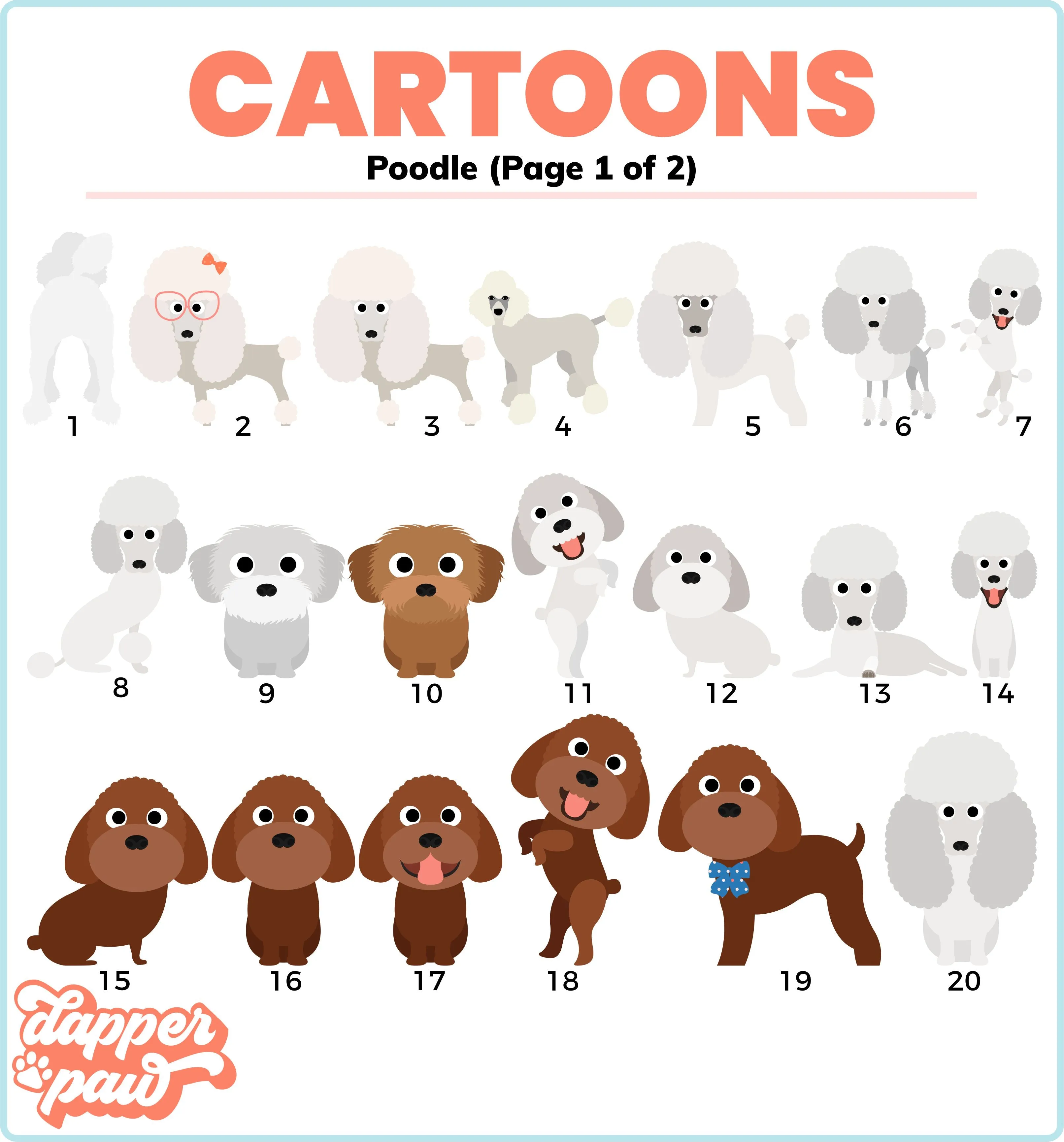 Multiple Pet Cartoon Ornament