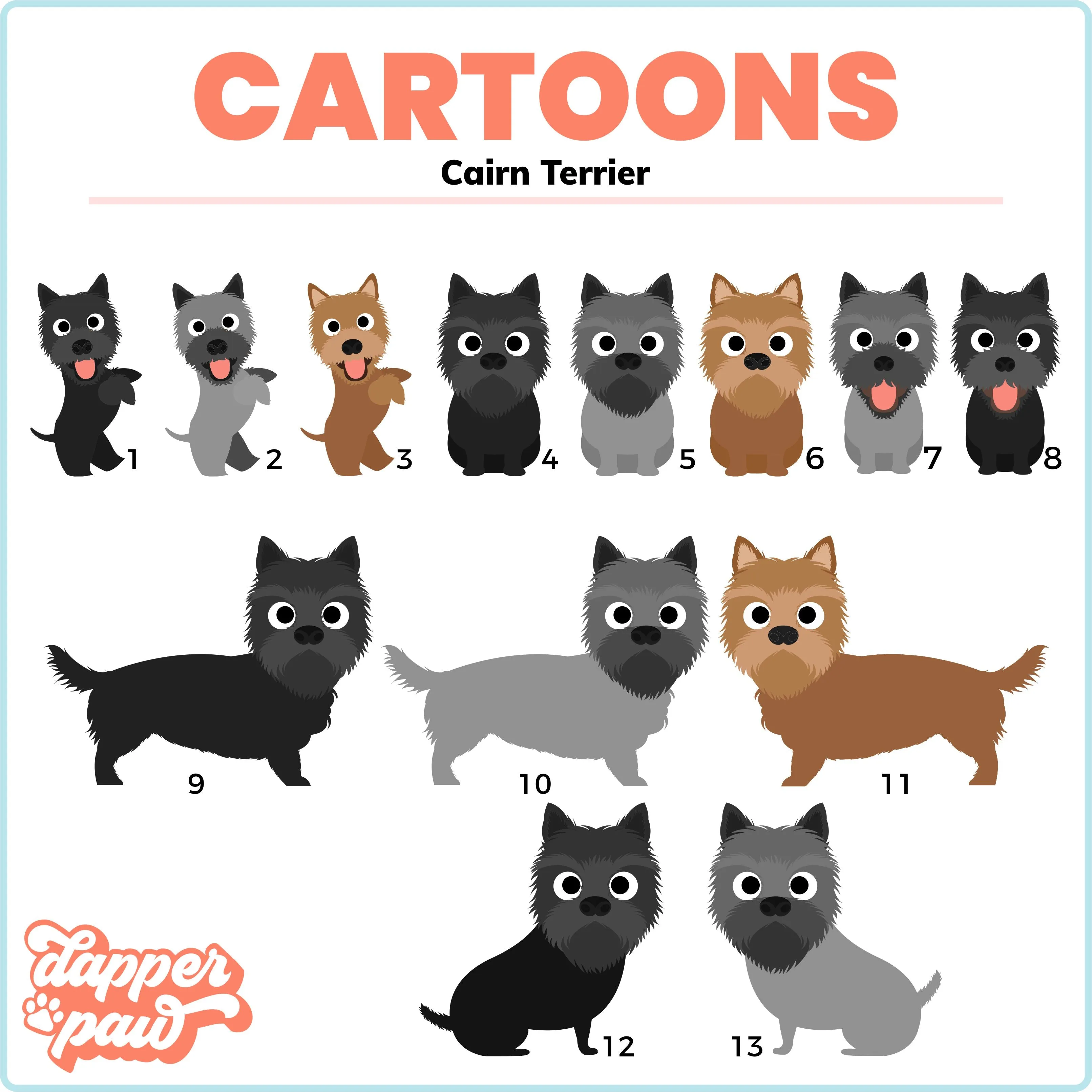 Multiple Pet Cartoon Ornament