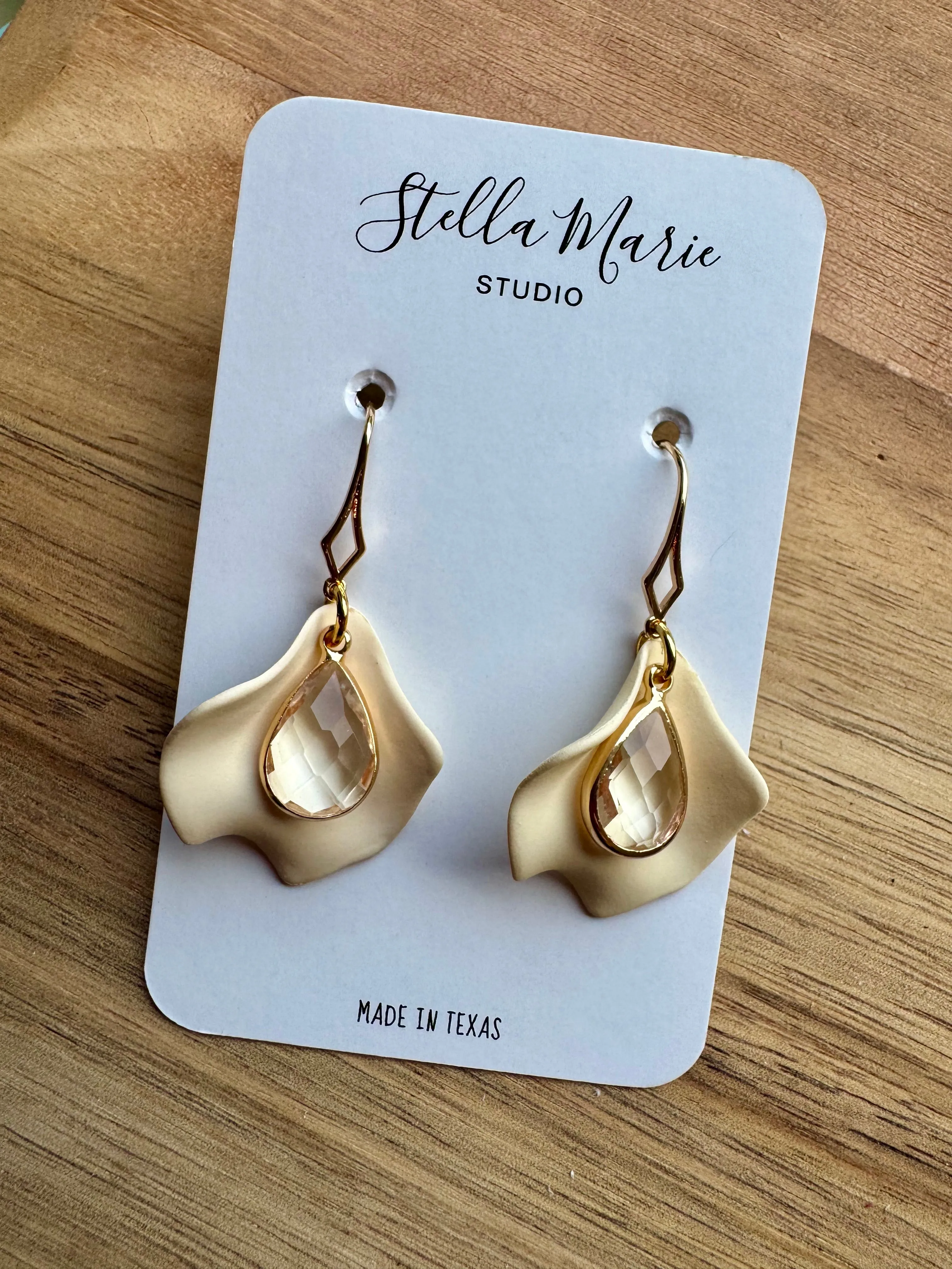 MULTIPLE STYLES: Bejeweled Petal Earrings