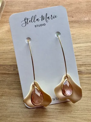 MULTIPLE STYLES: Bejeweled Petal Earrings