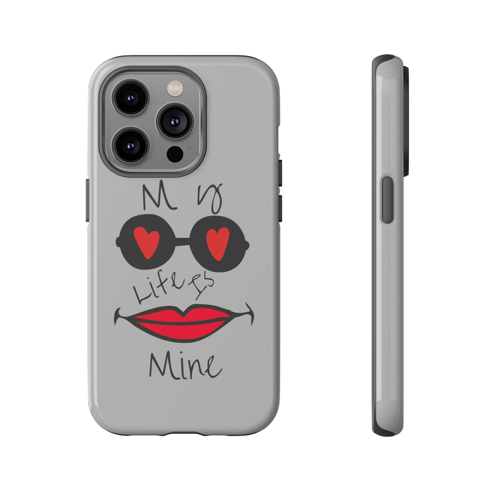My life is mine スマートフォンケース（グレー）
