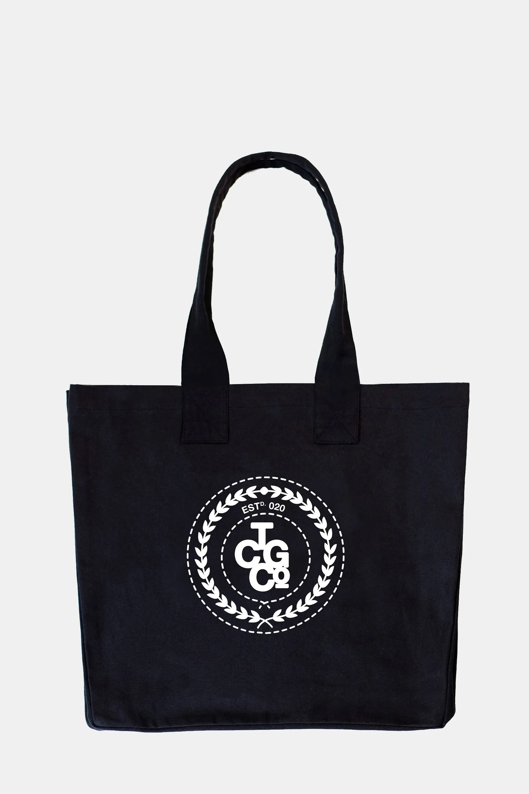 Natural 100% Recycled Cotton Market Tote - ESTd Logo
