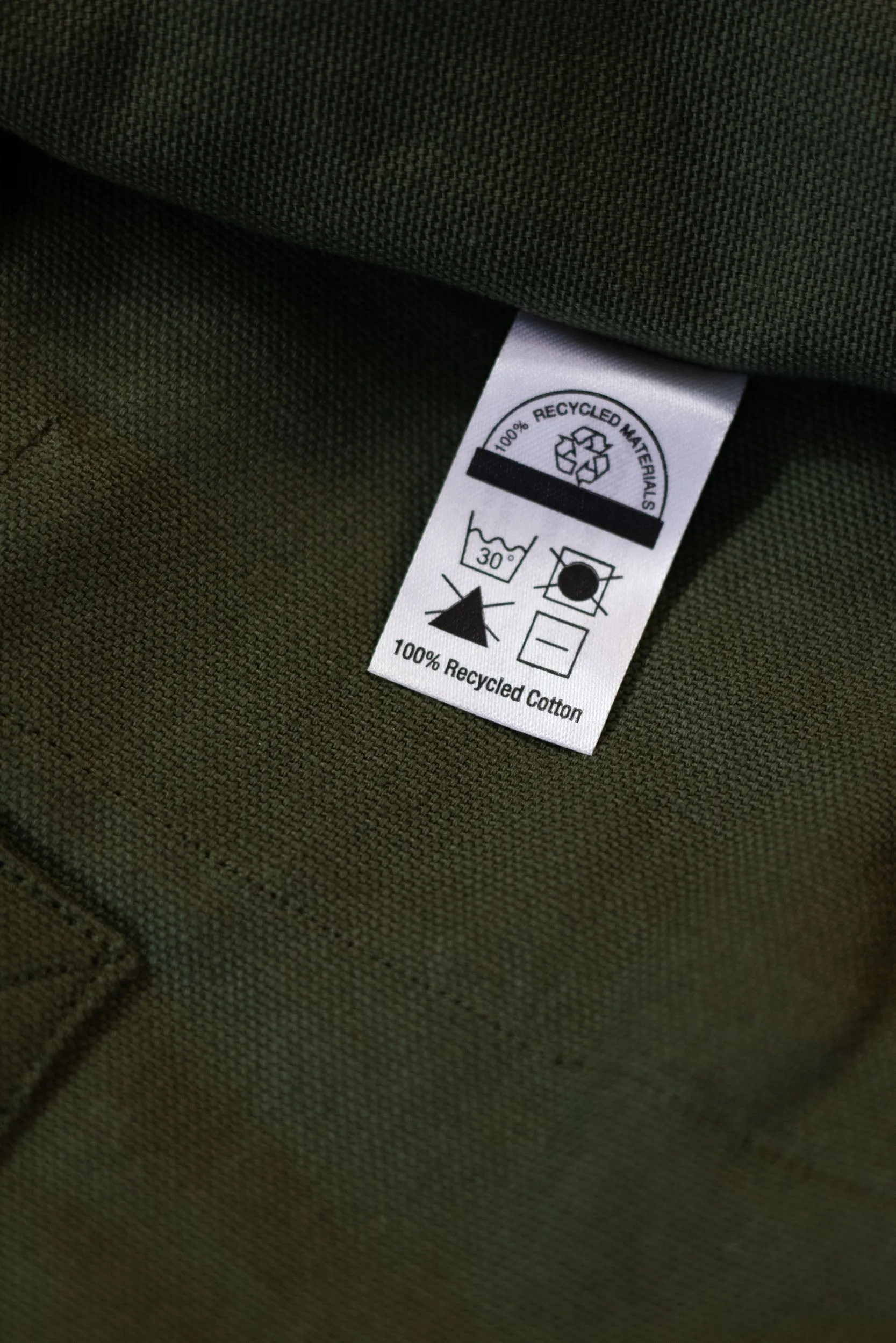 Natural 100% Recycled Cotton Market Tote - ESTd Logo