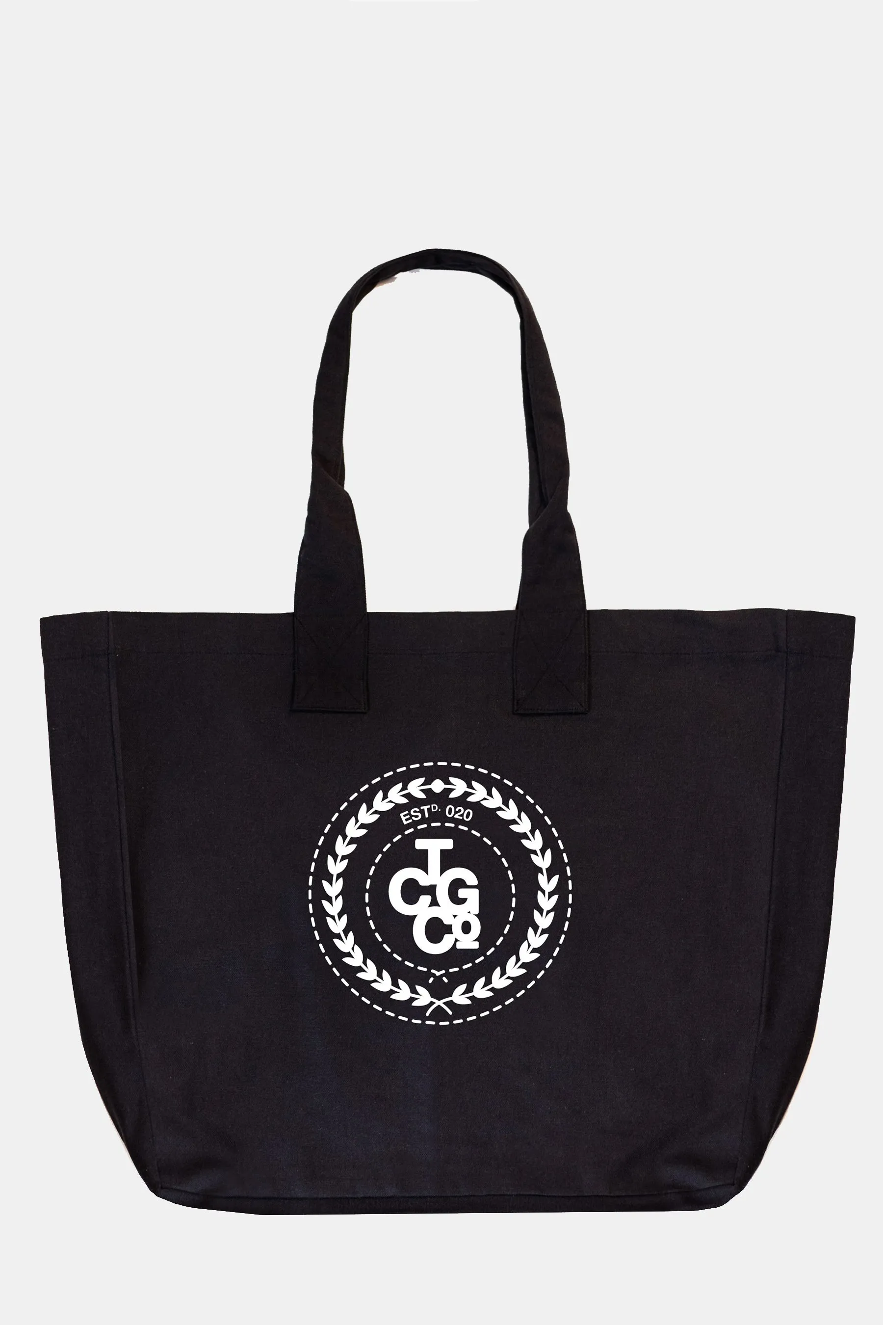Natural 100% Recycled Cotton Market Tote - ESTd Logo