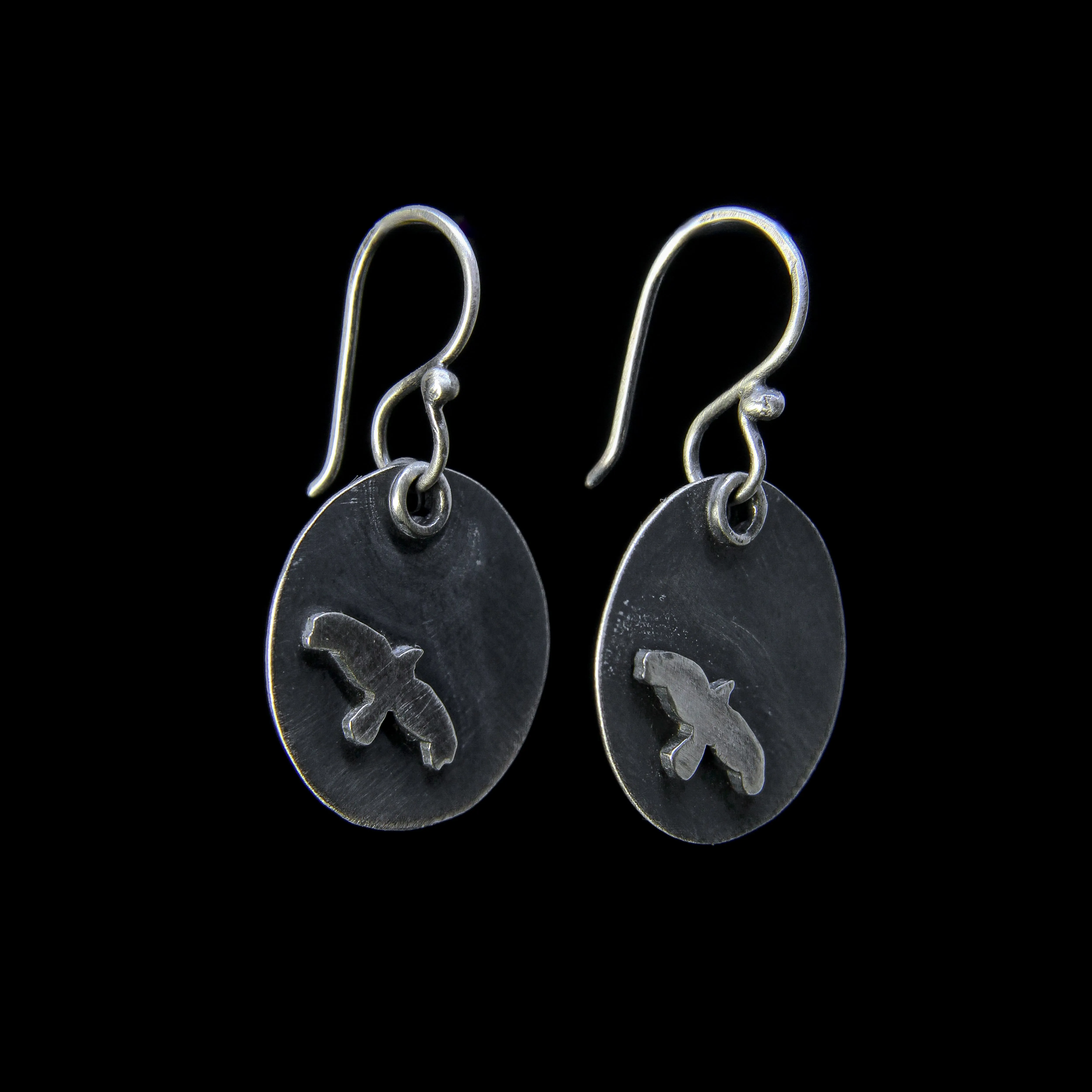 NEW! Crow Sterling Silver Dangles by Ashley Procopio