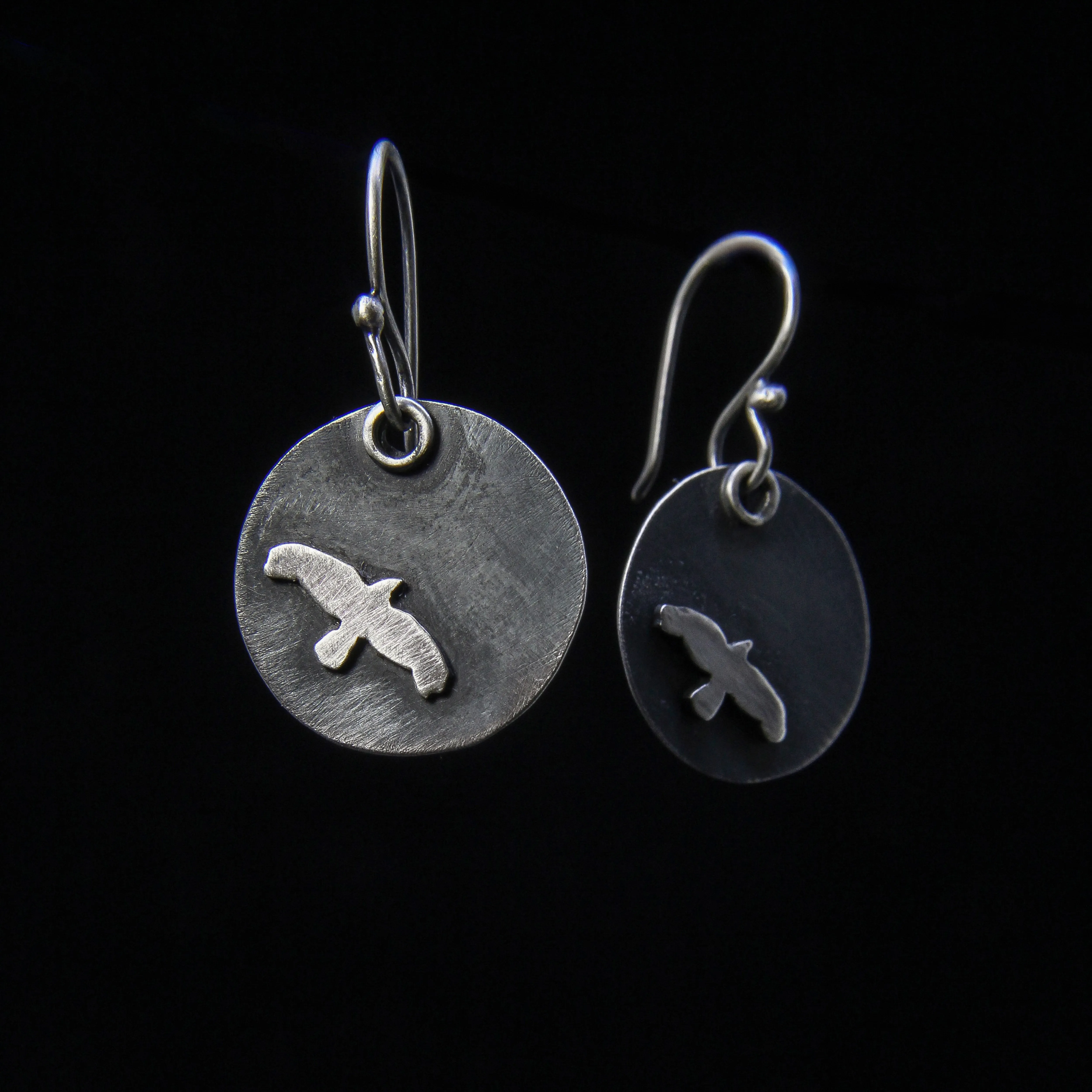 NEW! Crow Sterling Silver Dangles by Ashley Procopio