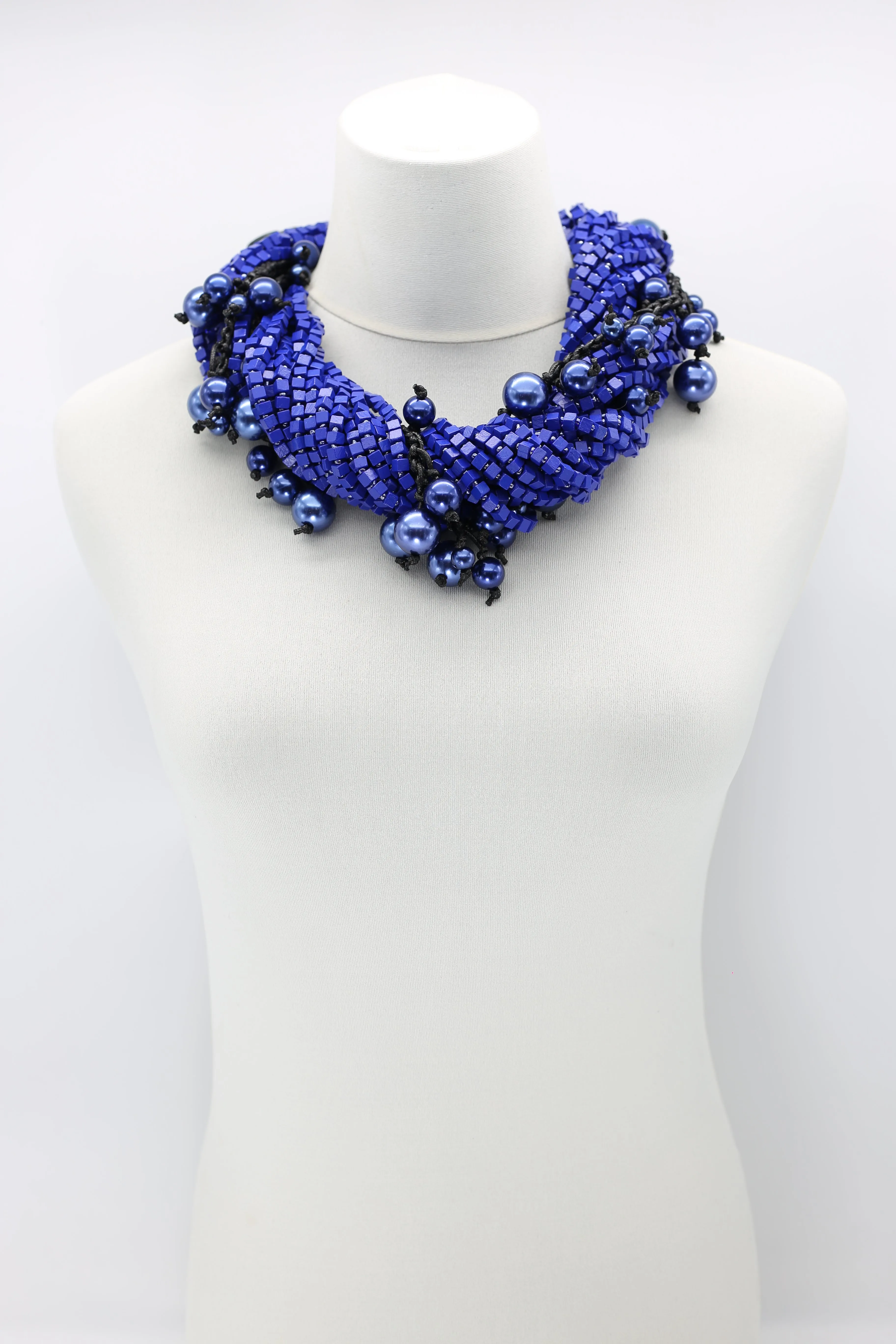 Next Pashmina & Hand-woven Faux Pearls Necklaces Set
