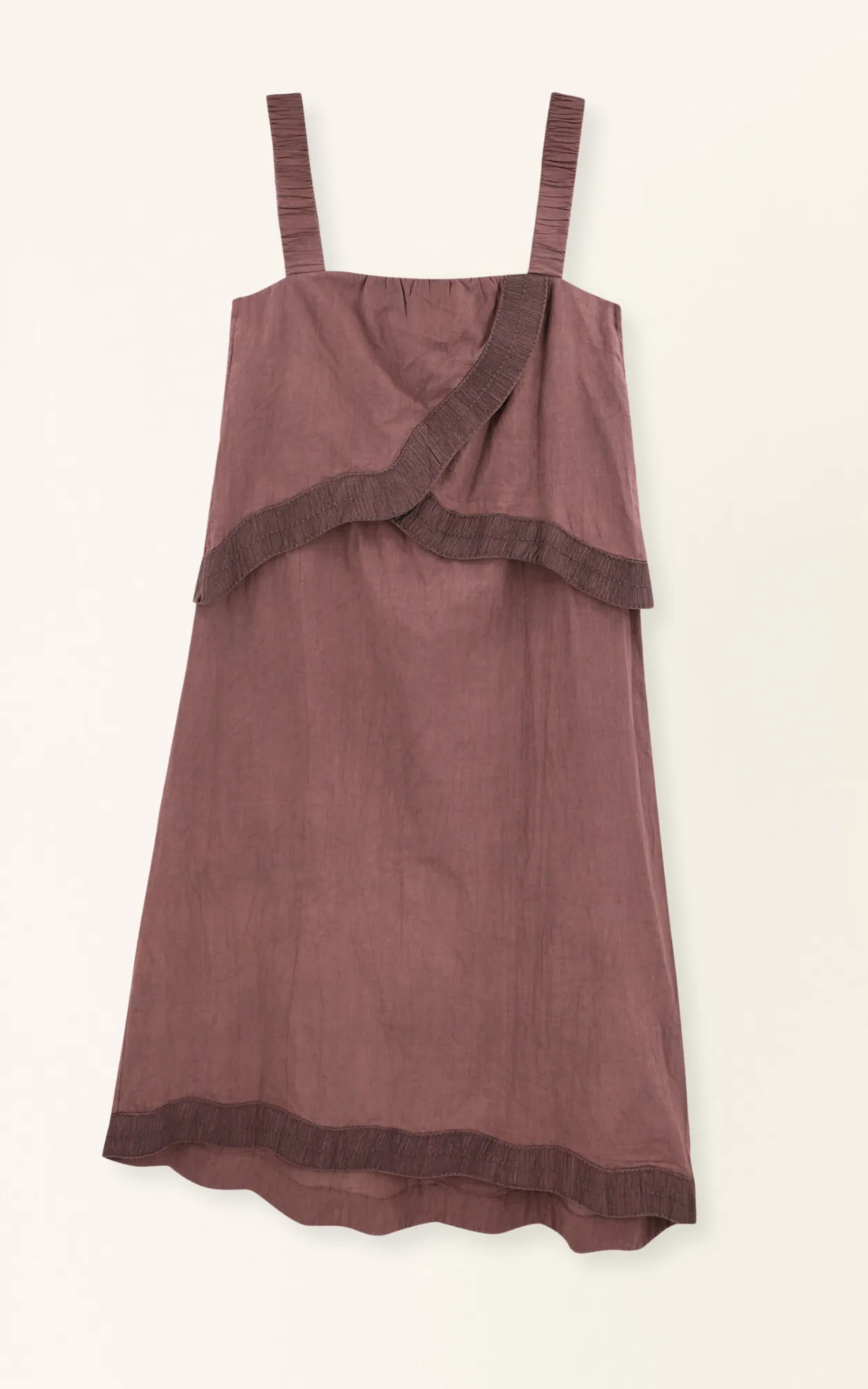 Nicobar Long Dress in Grappa Fossil
