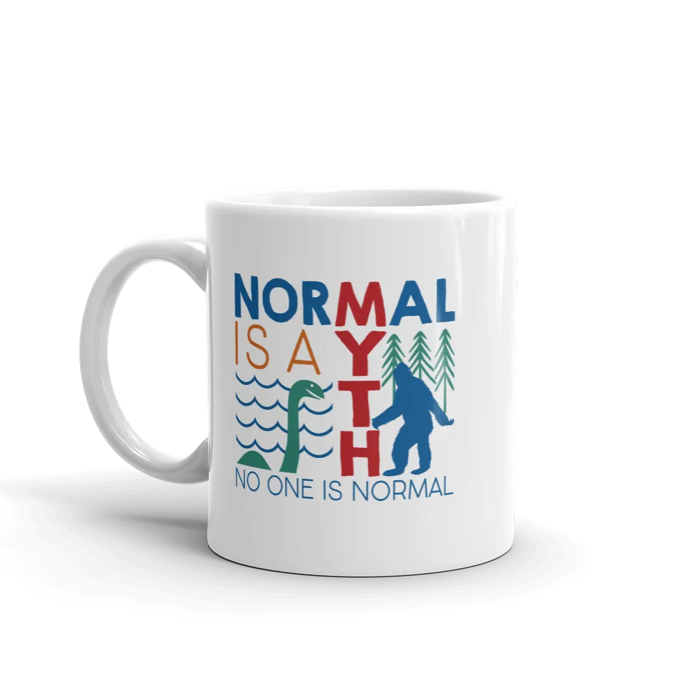 Normal is a Myth (Bigfoot & Loch Ness Monster) Mug