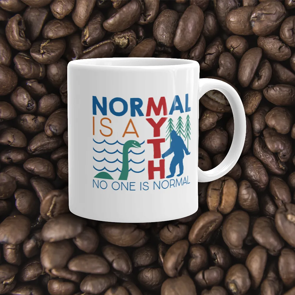 Normal is a Myth (Bigfoot & Loch Ness Monster) Mug