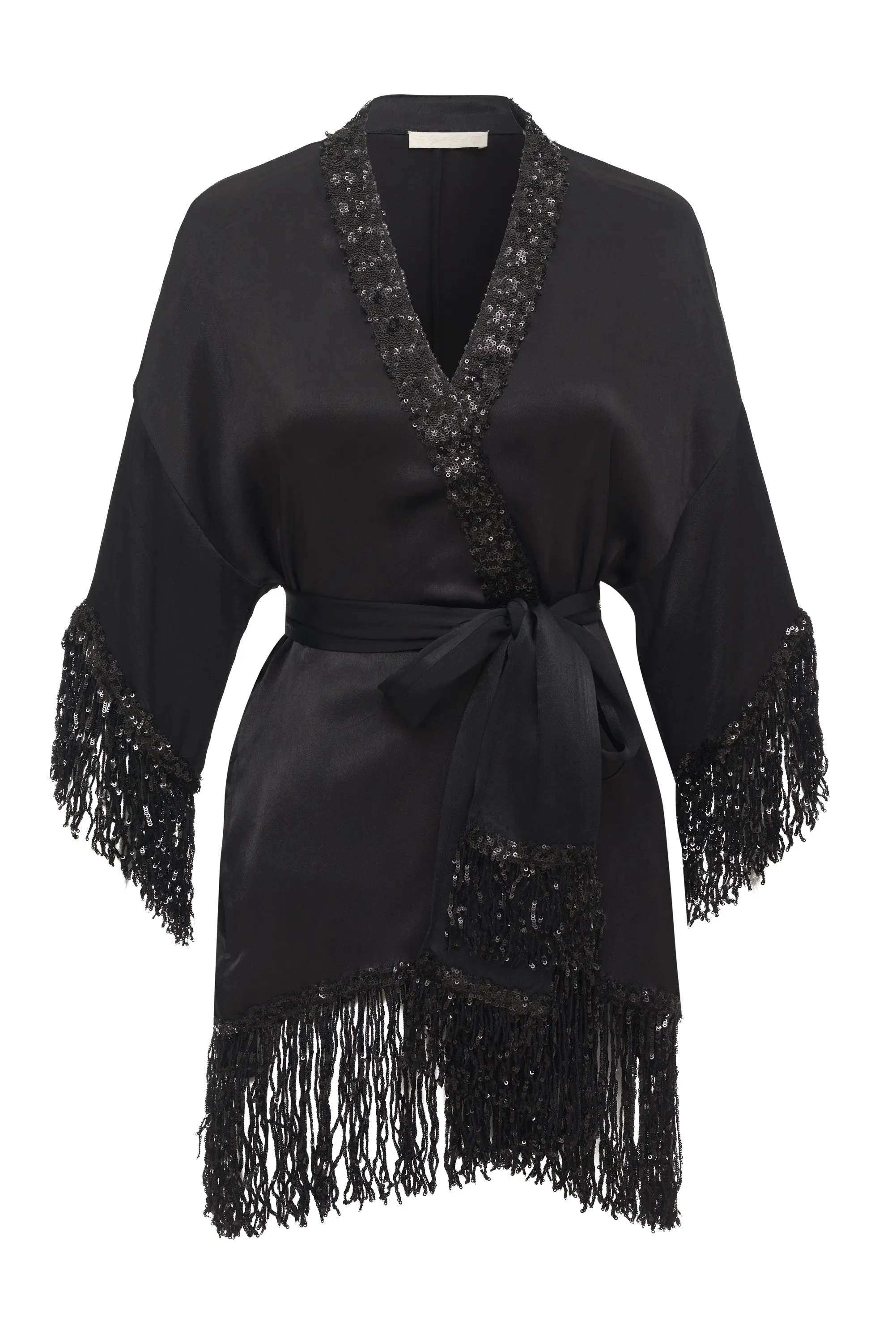 Now 60% OFF -Sequin Fringe Robe