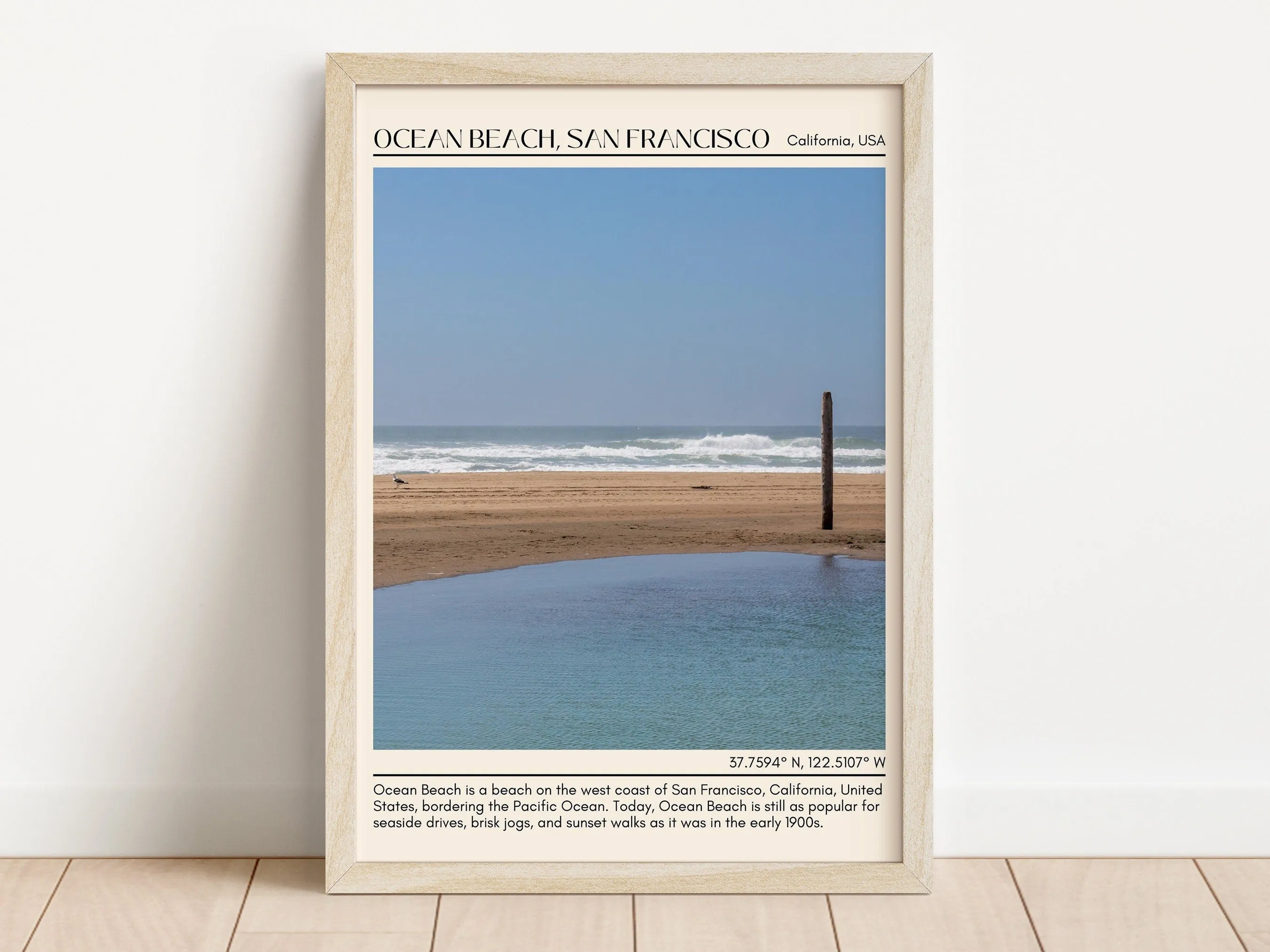 Ocean Beach San Francisco Wall Art Canvas, USA
