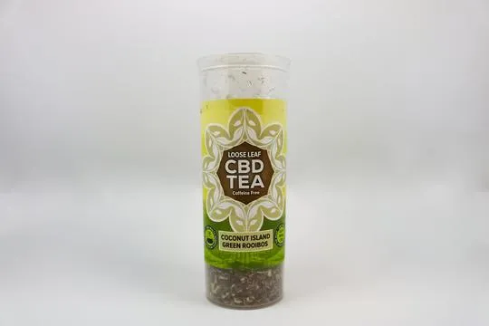 One Love CBD Tea Coconut Island Green Rooibos Loose Leaf CBD Tea
