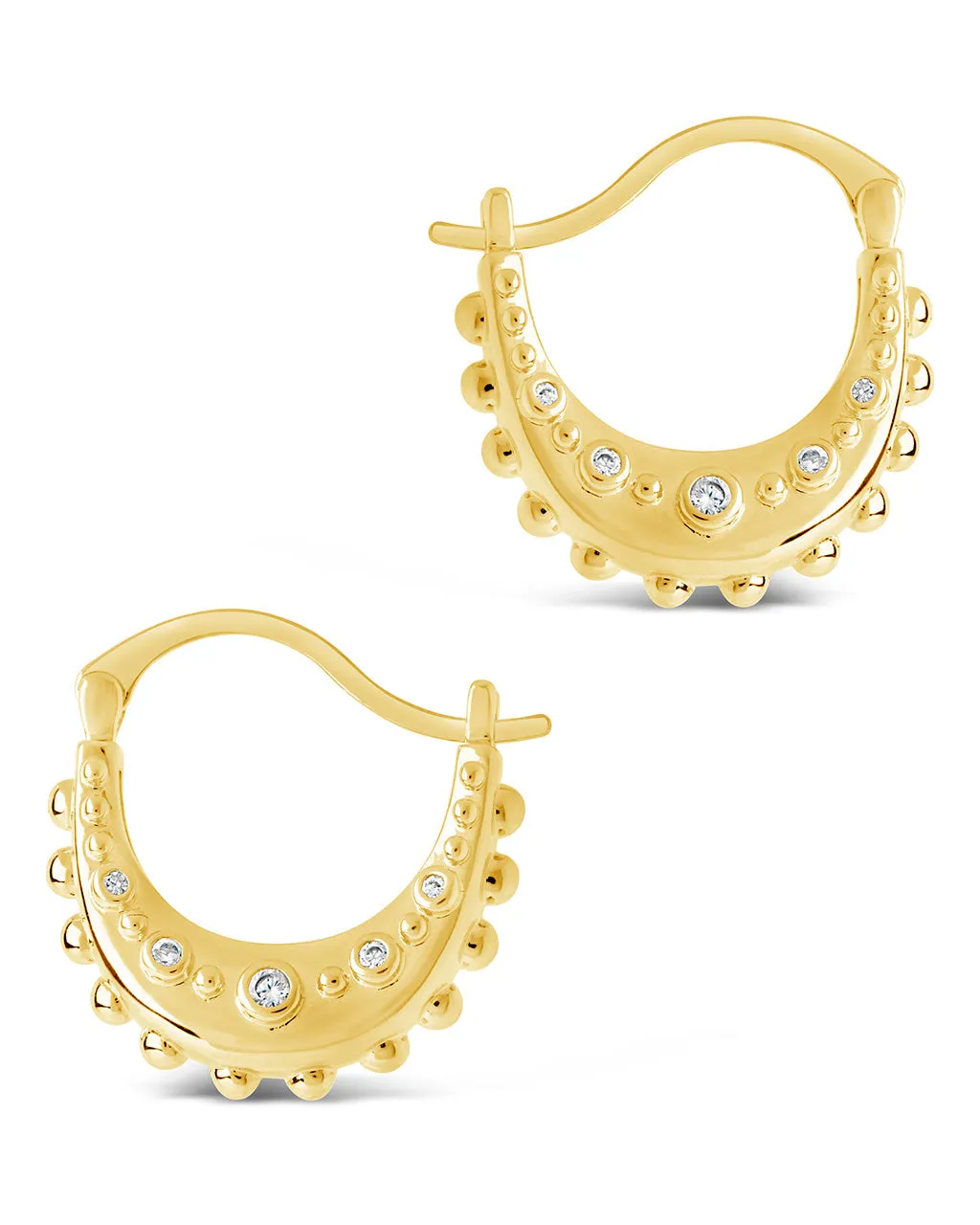 Oriana CZ Hoop Earrings
