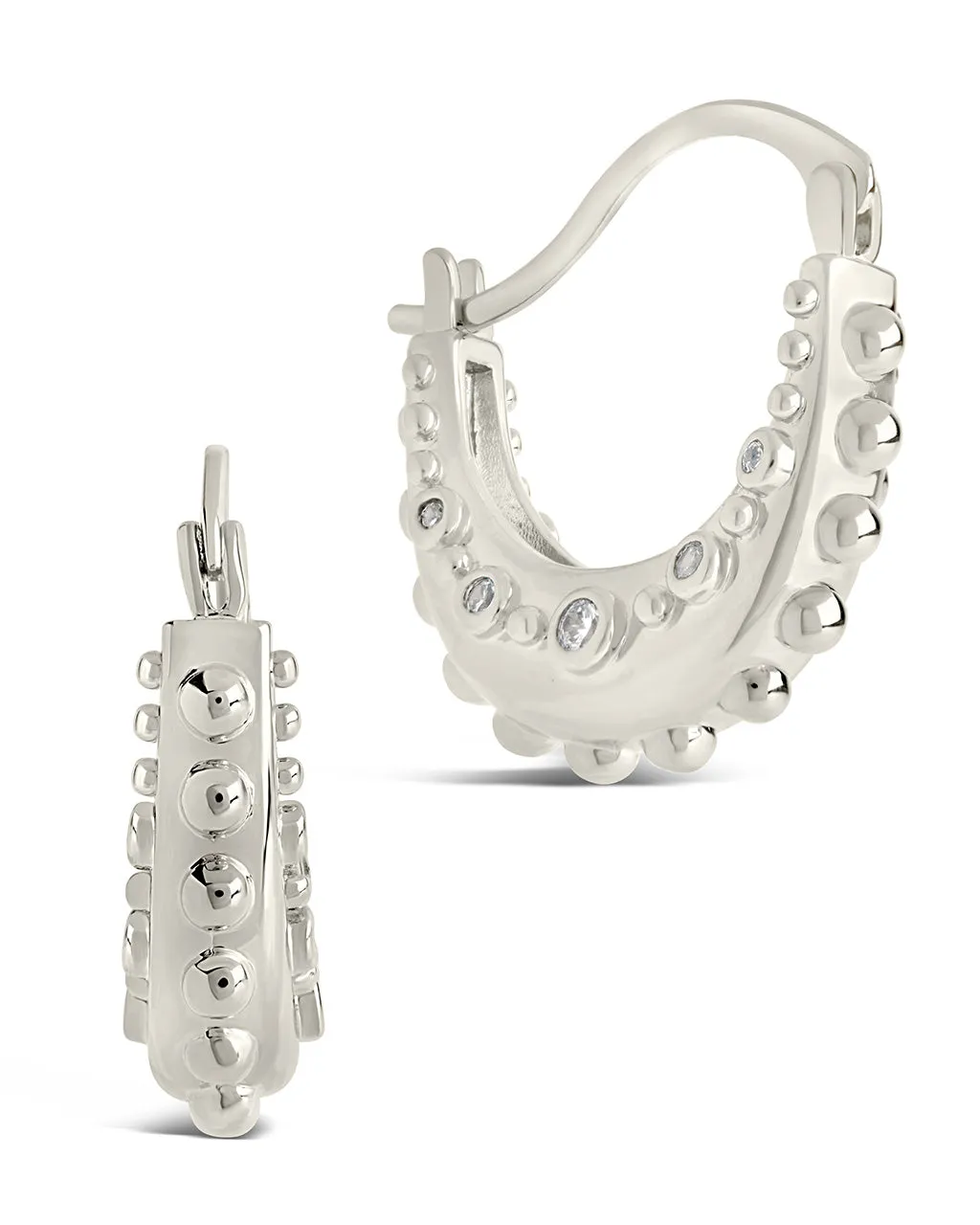 Oriana CZ Hoop Earrings