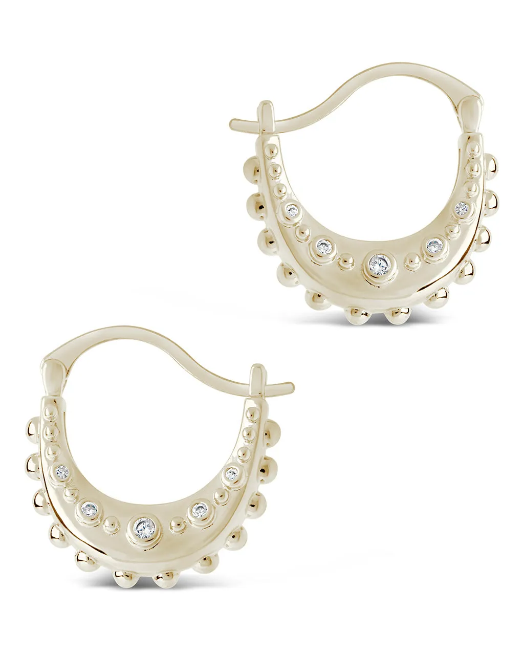 Oriana CZ Hoop Earrings