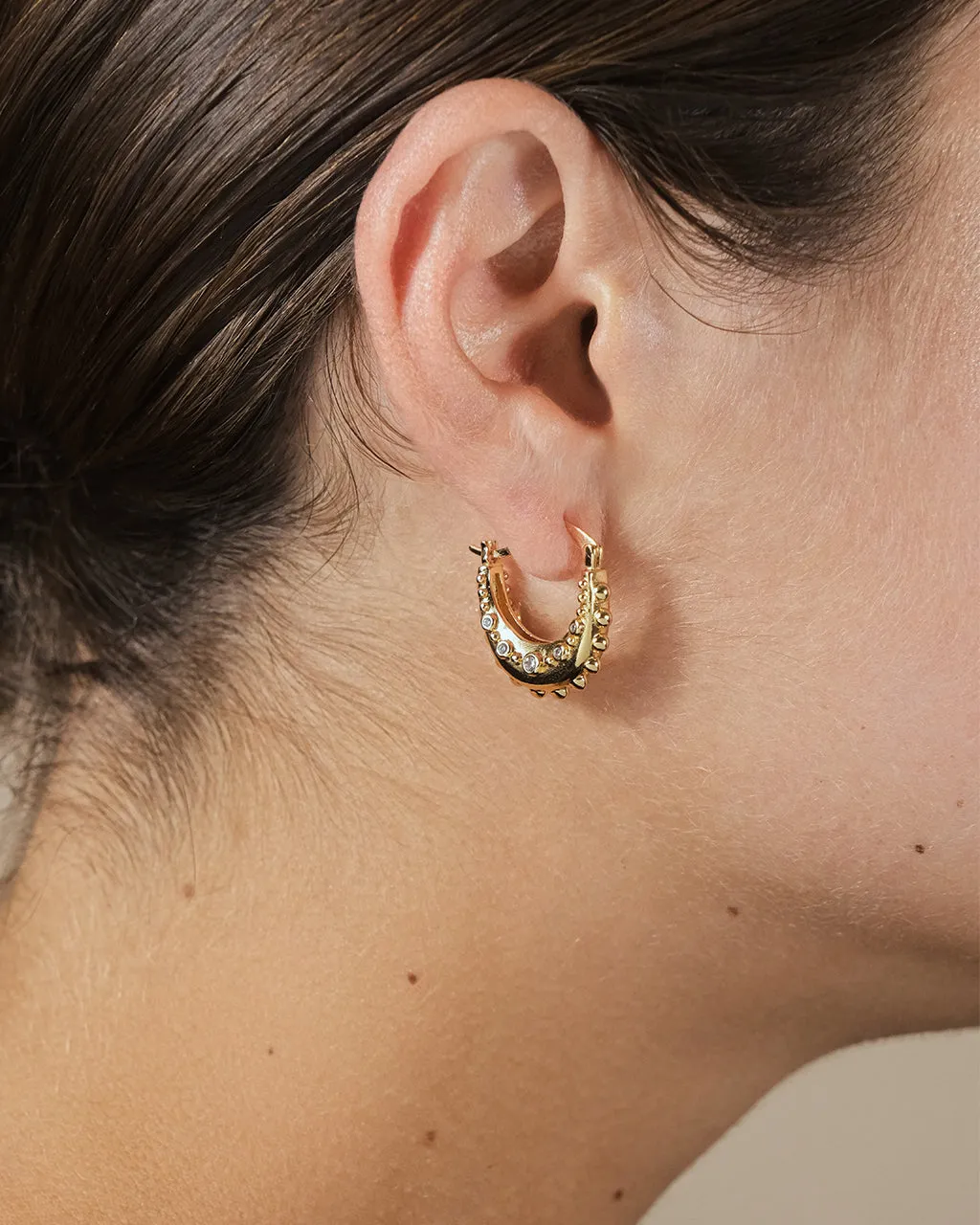 Oriana CZ Hoop Earrings