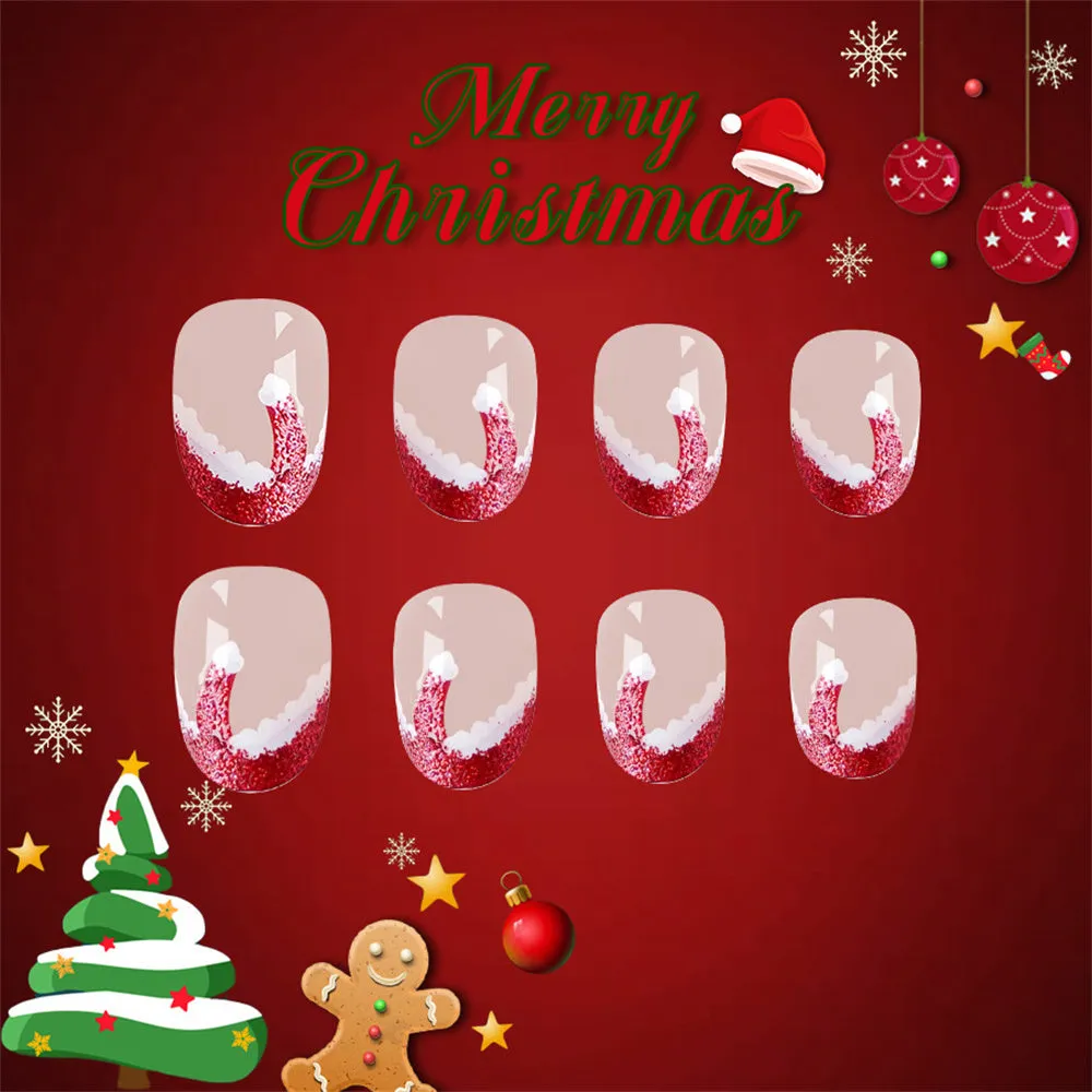 Oval Short Shiny  Christmas Cute