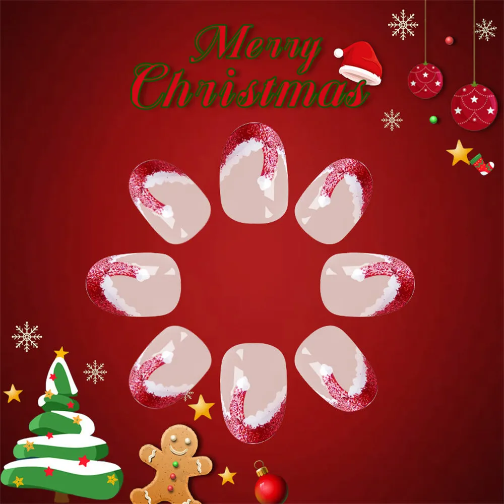 Oval Short Shiny  Christmas Cute