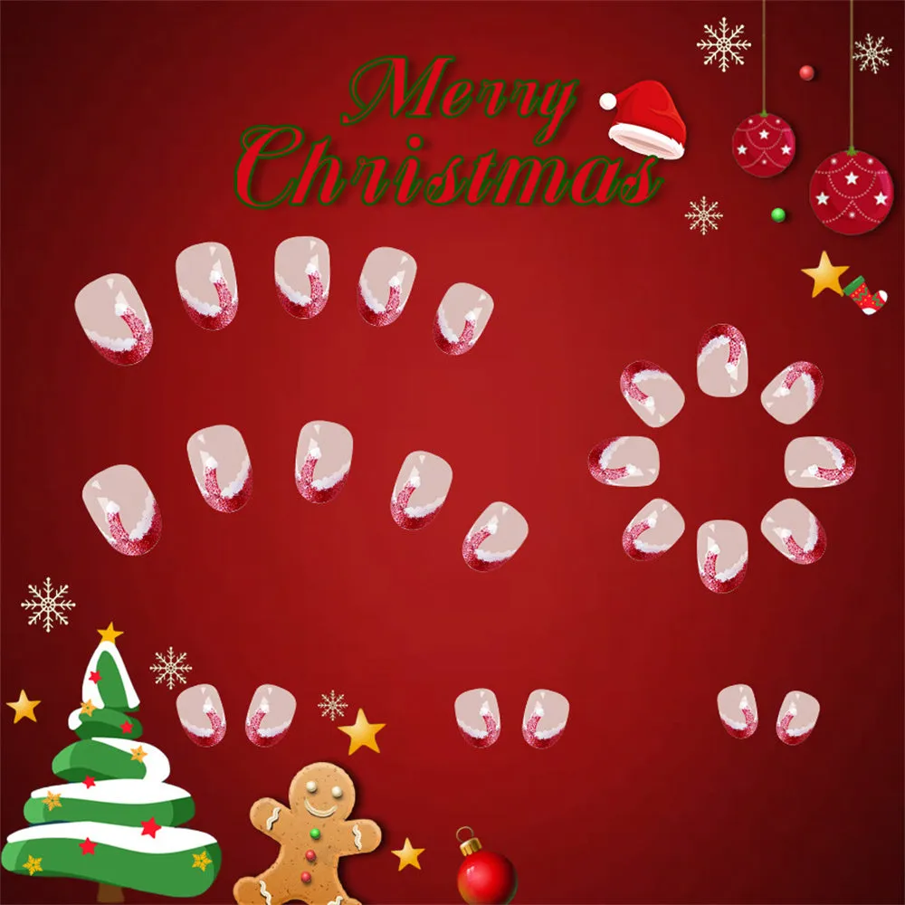 Oval Short Shiny  Christmas Cute