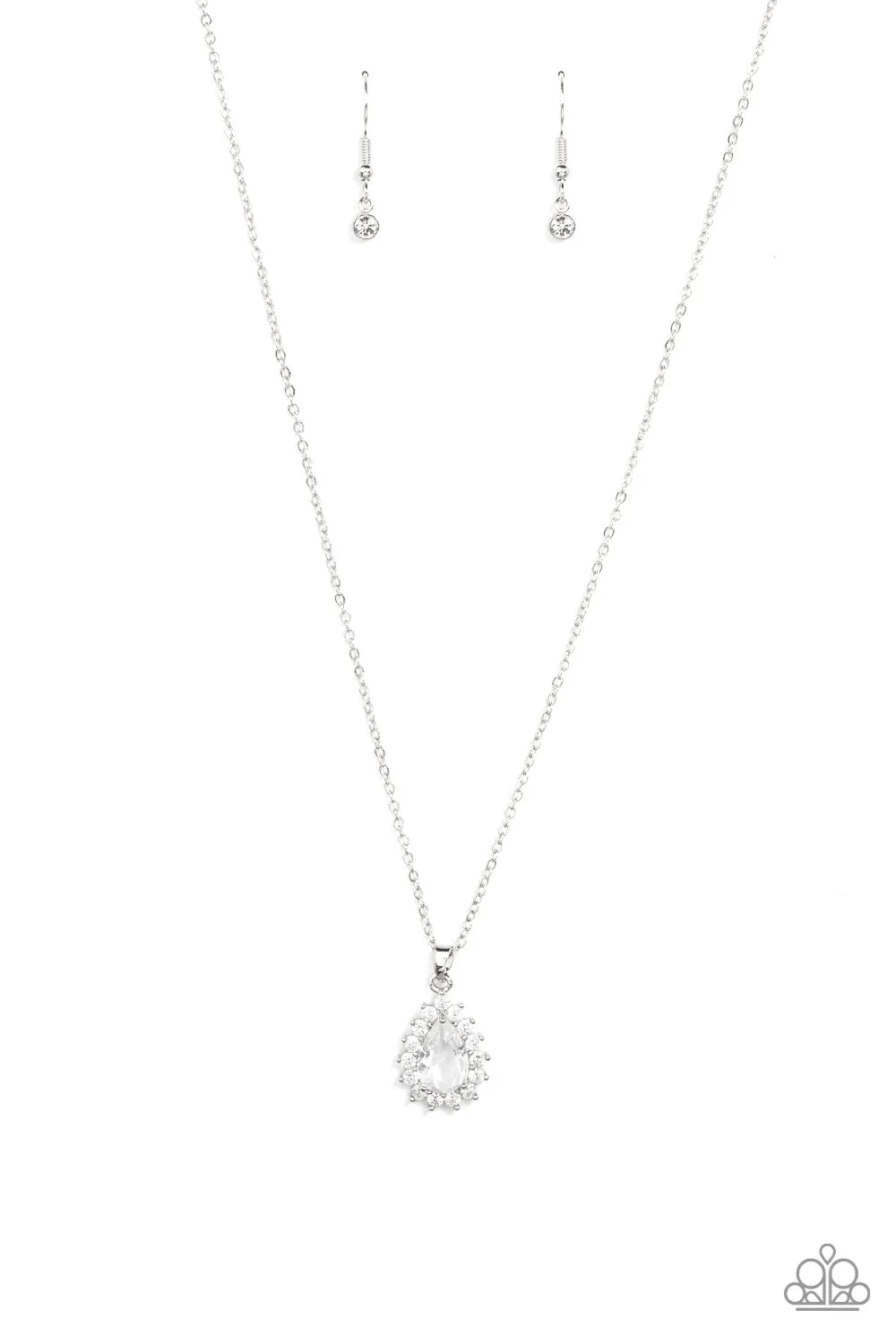 Paparazzi A Guiding SOCIALITE - White Necklace