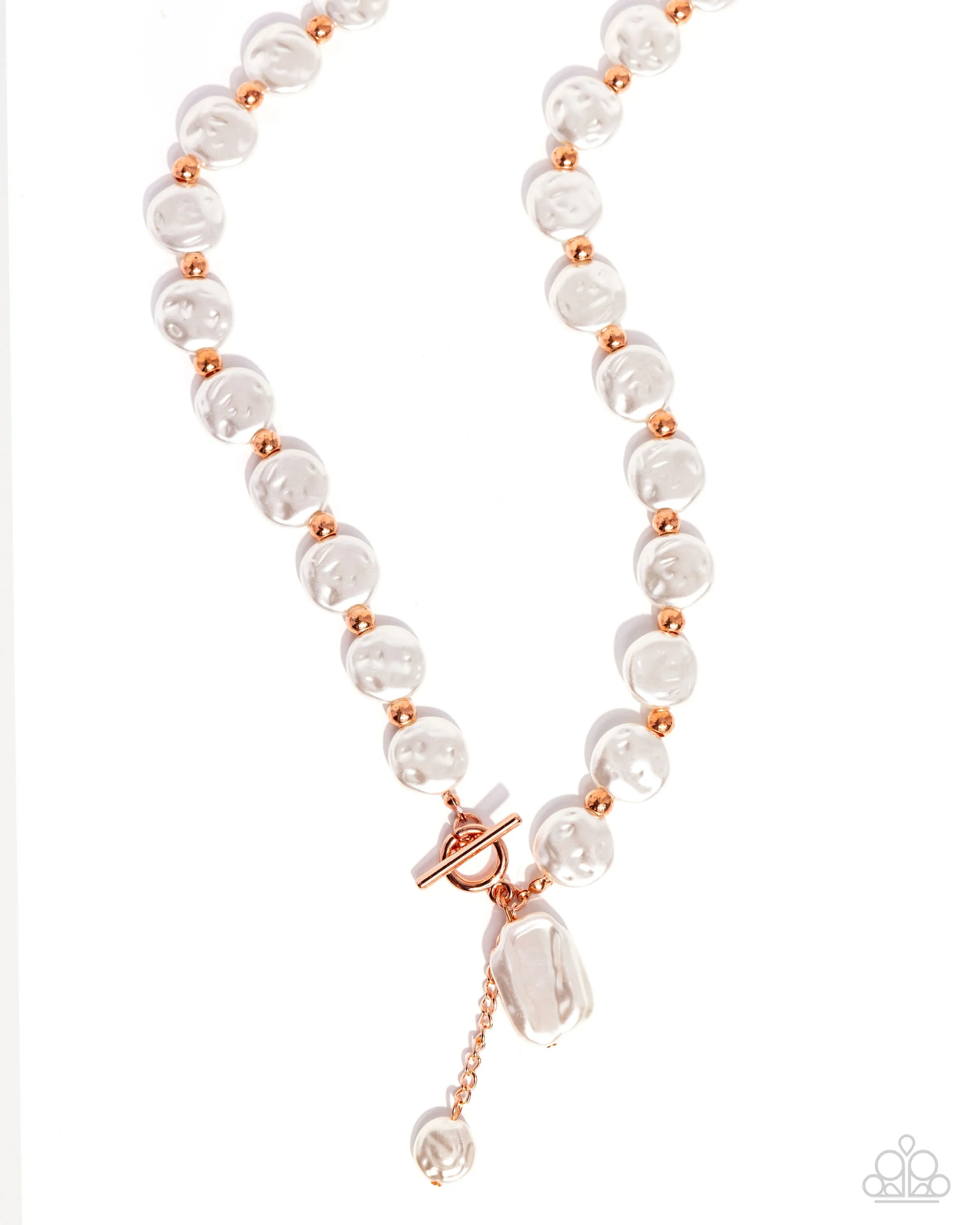 Paparazzi Beaming Baroque - Copper Necklace