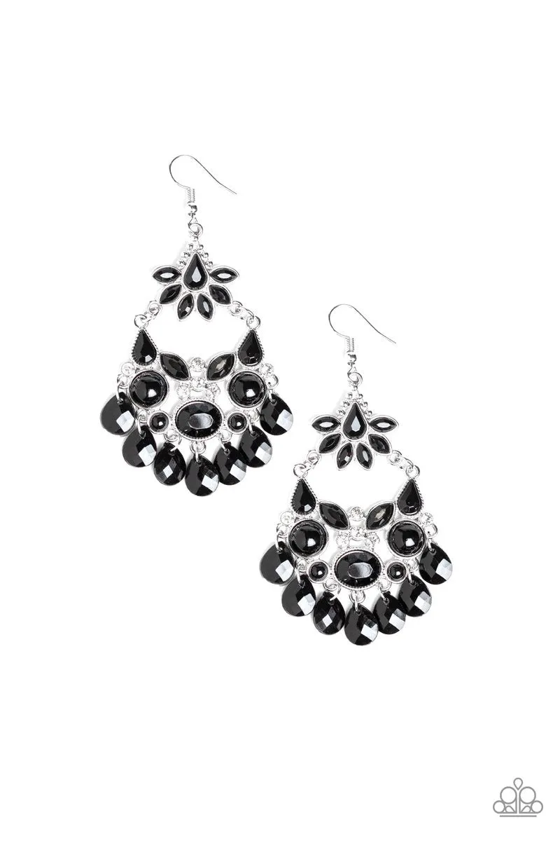 Paparazzi Garden Dream Earrings Black