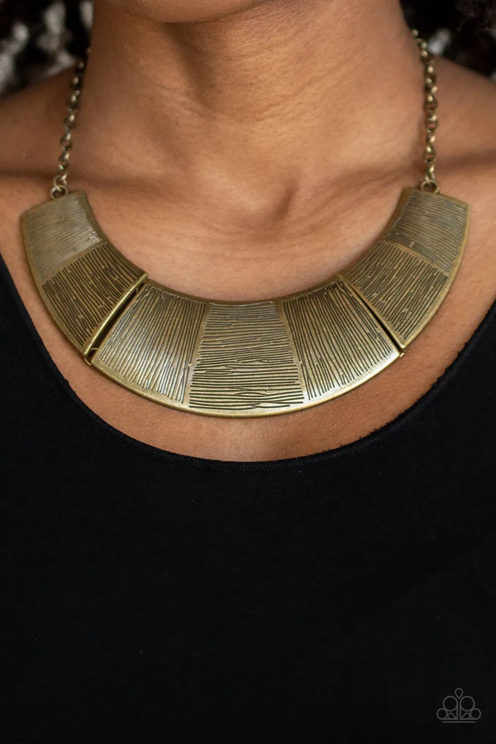 Paparazzi More Roar - Brass Necklace
