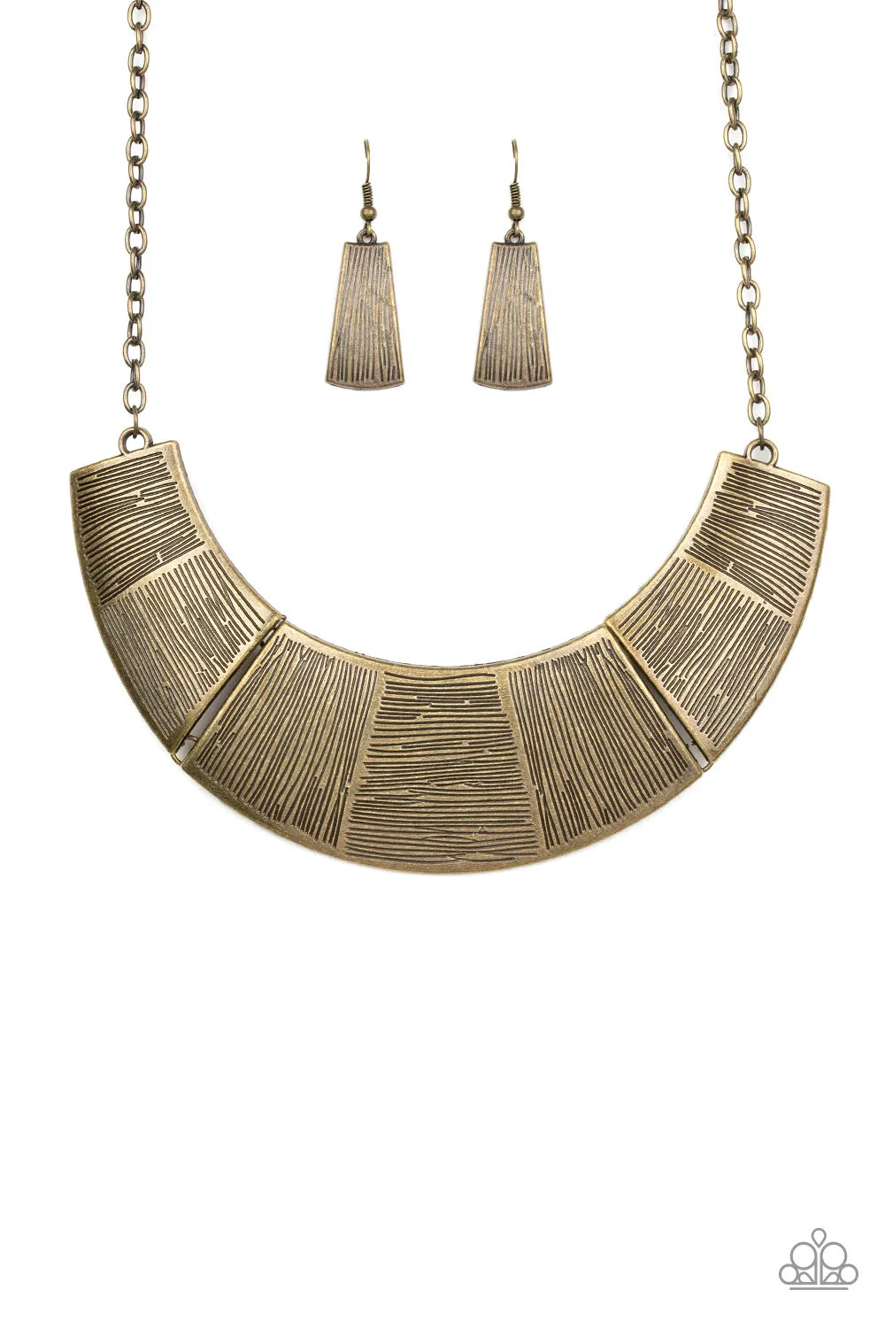 Paparazzi More Roar - Brass Necklace