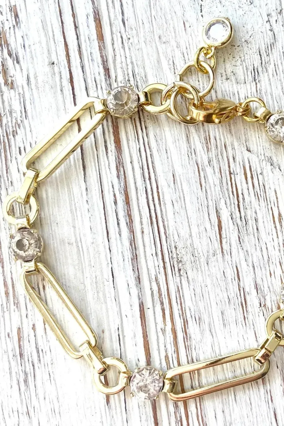 Paperclip Chain Bracelet - Gold