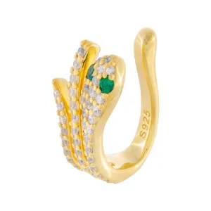 Pavé Snake Ear Cuff