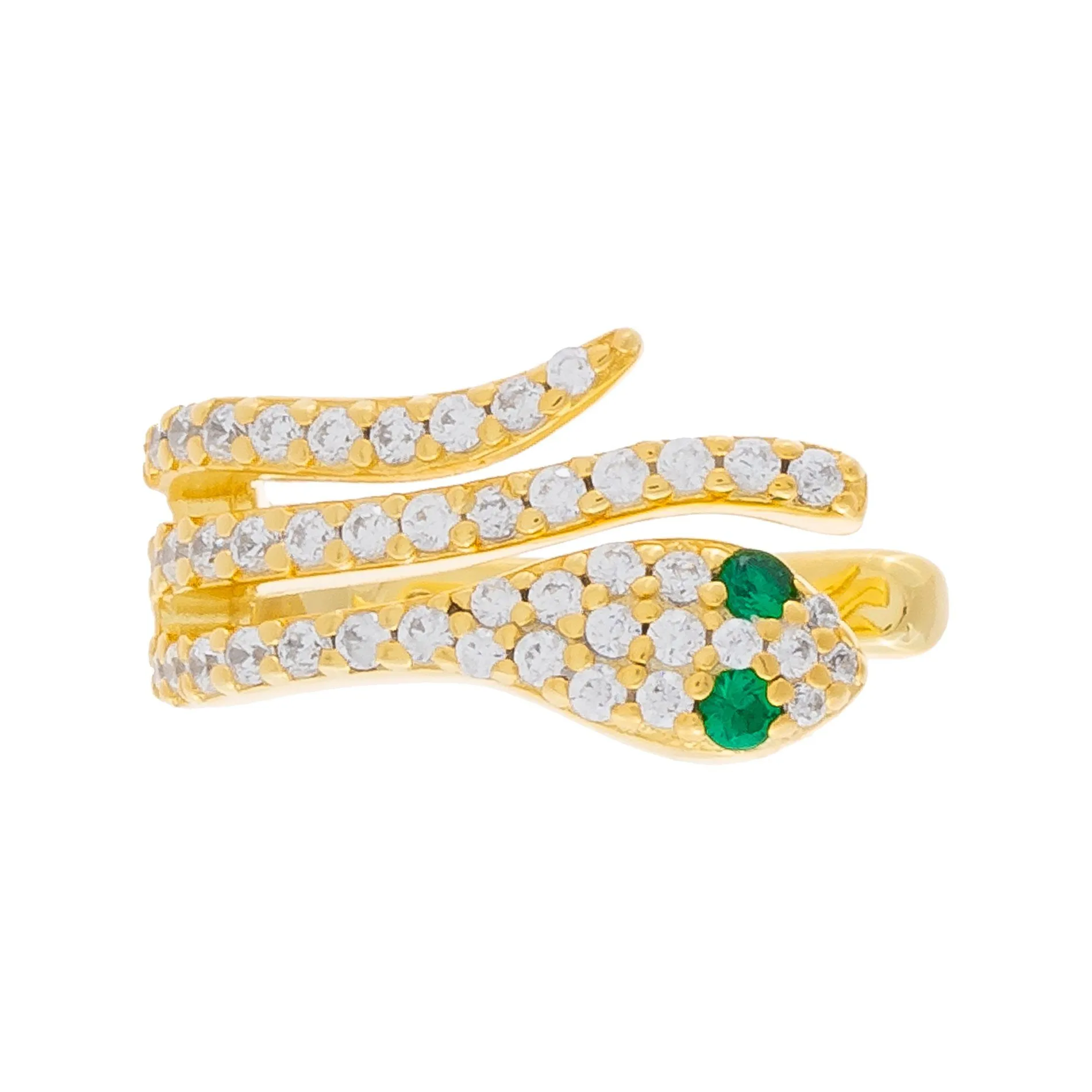 Pavé Snake Ear Cuff