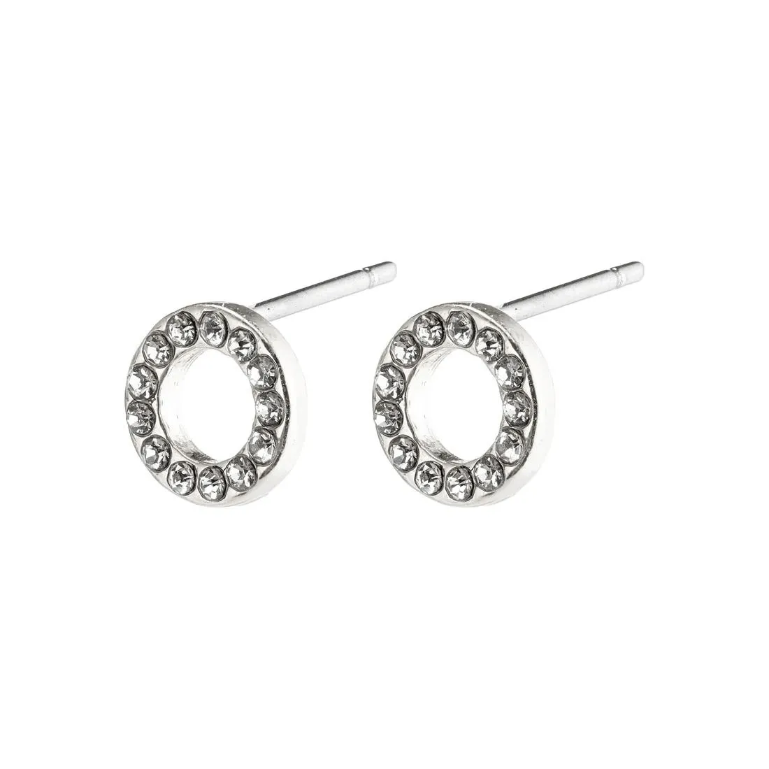 Pilgrim Tessa Silver Halo Earrings
