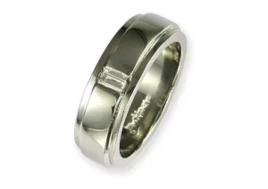 Platinum & Diamond Mens Wedding ring