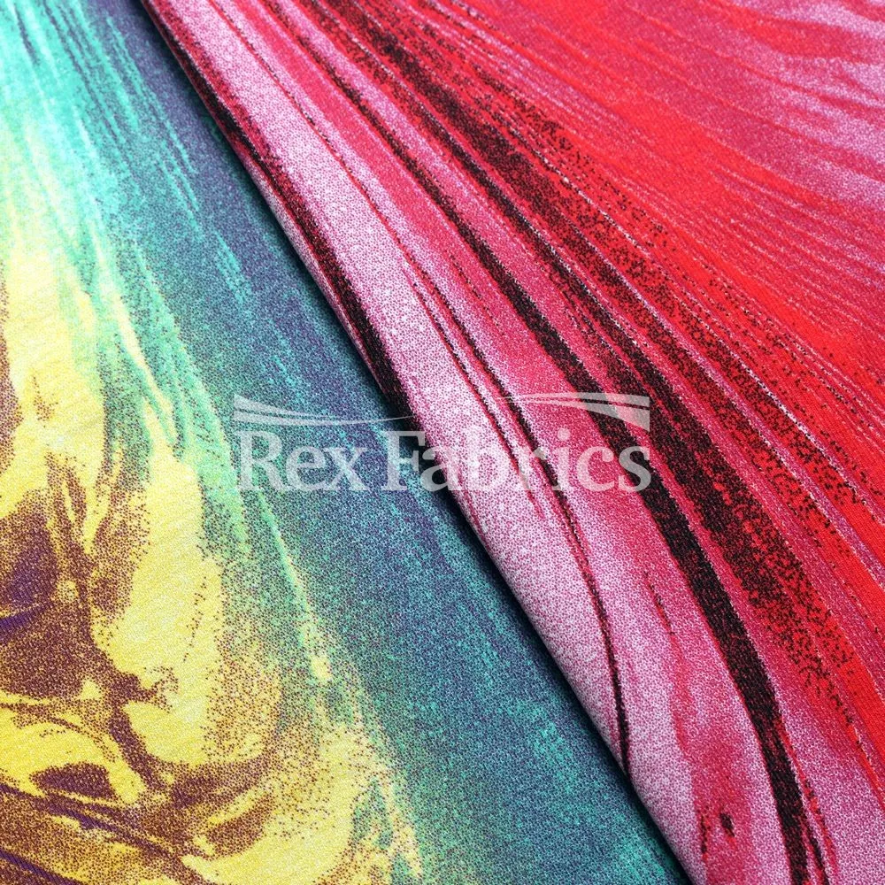 Pressure - 4-Way Stretch Textured Nylon Spandex Print