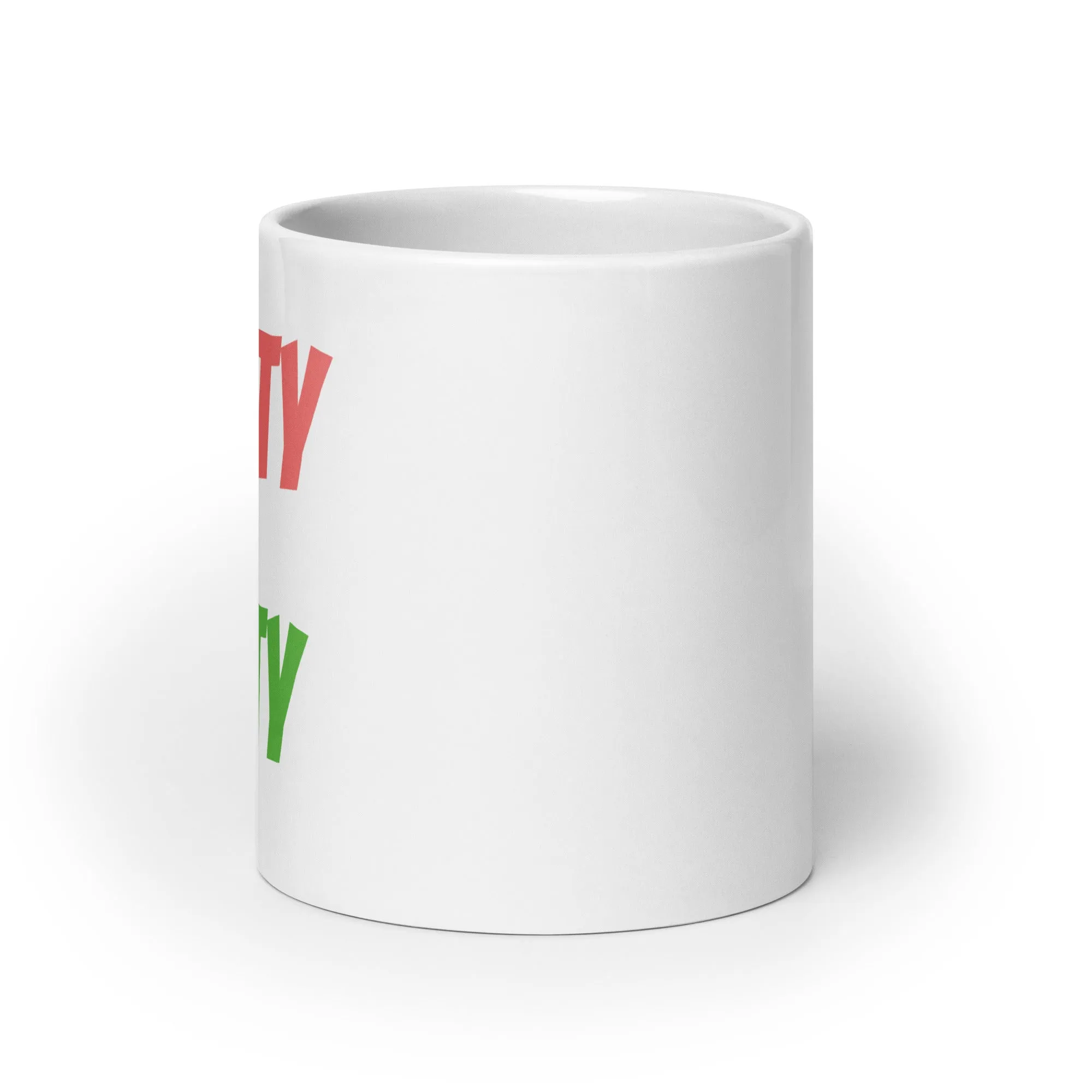 Pretty & Petty White Glossy Mug