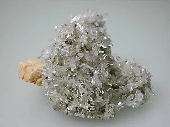 Quartz and Dolomite, Trepca Complex, Mitrovica, Kosovska Municipality, Kosovo, Mined 2012, Small Cabinet 5.0 x 6.5 x 8.5 cm, $100.  Online 4/6/15.