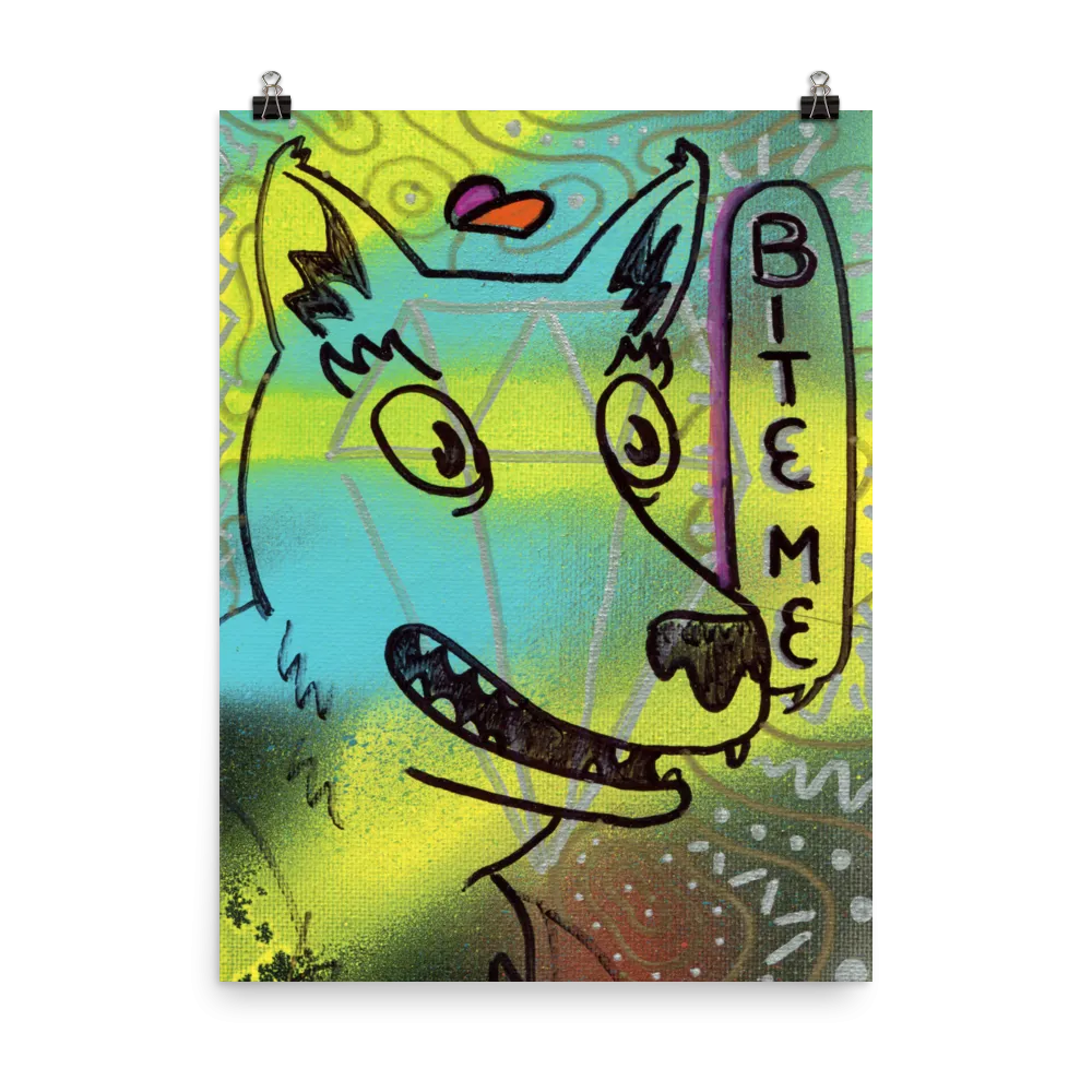 "Bite Me: Diamond" Art Print